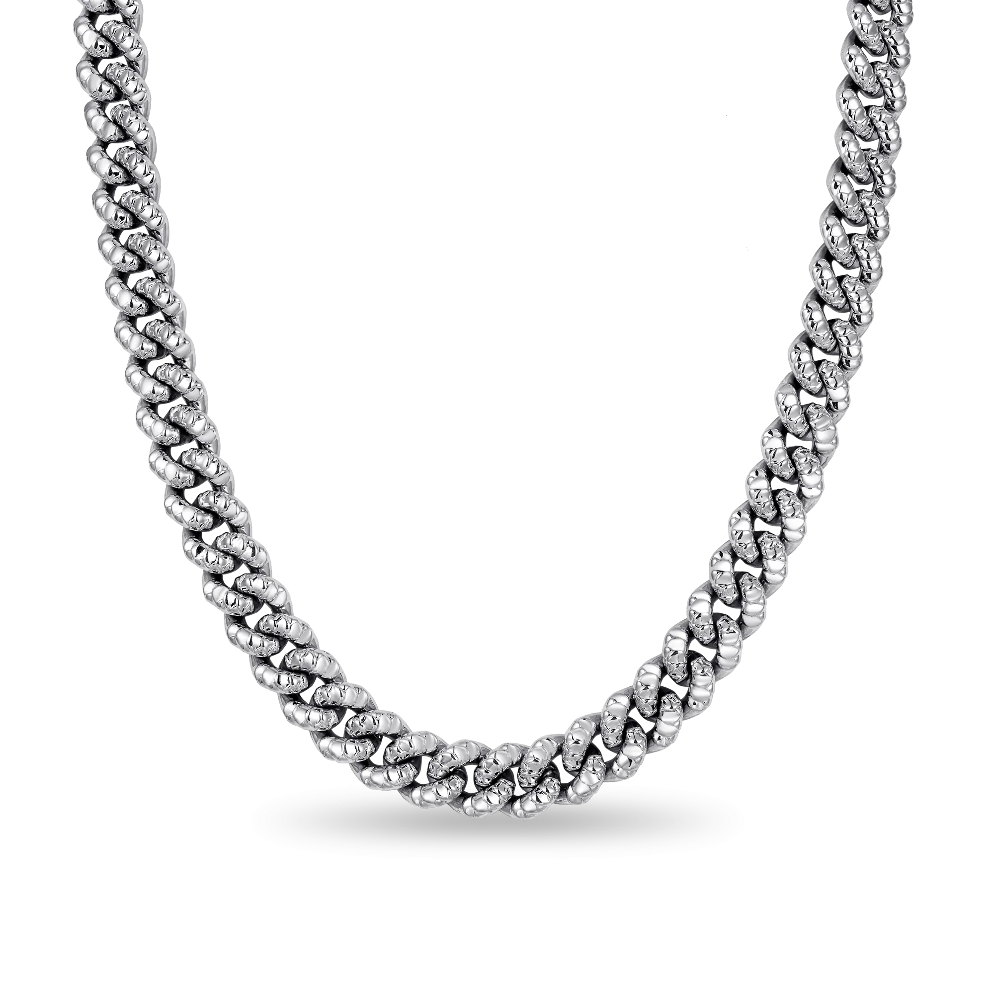 18" WONG Dragon Box Clasp Miami Cuban Curb Chain