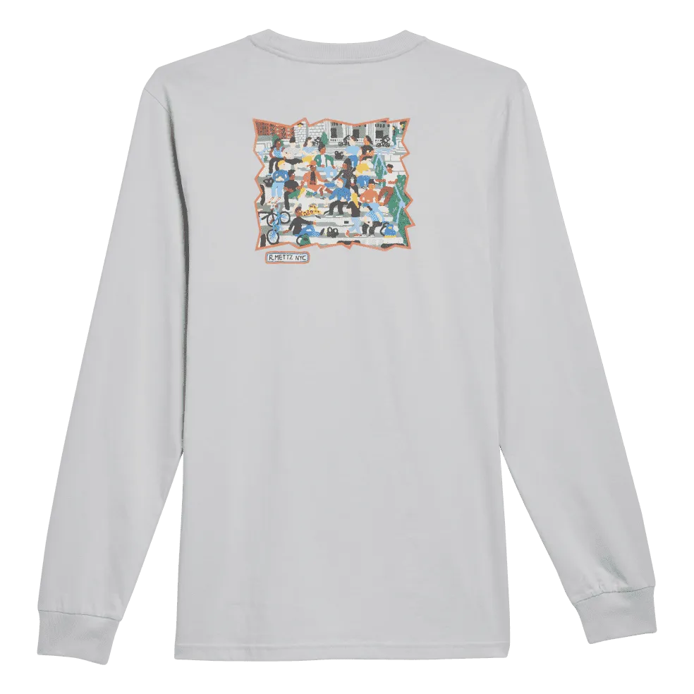 Adidas Mettz The Steps L/S Tee Light Solid Grey