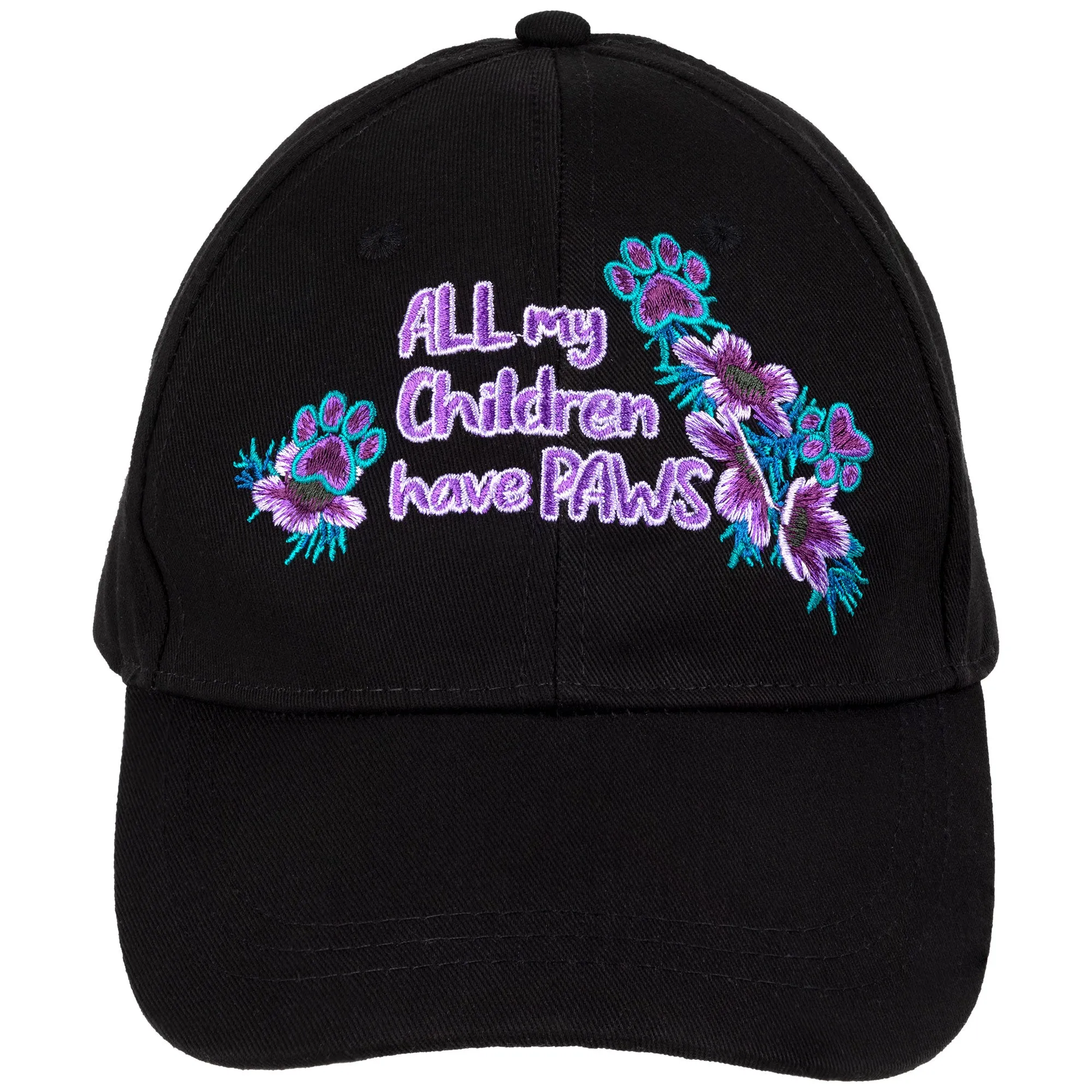 All My Children Have Paws Embroidered Baseball Hat