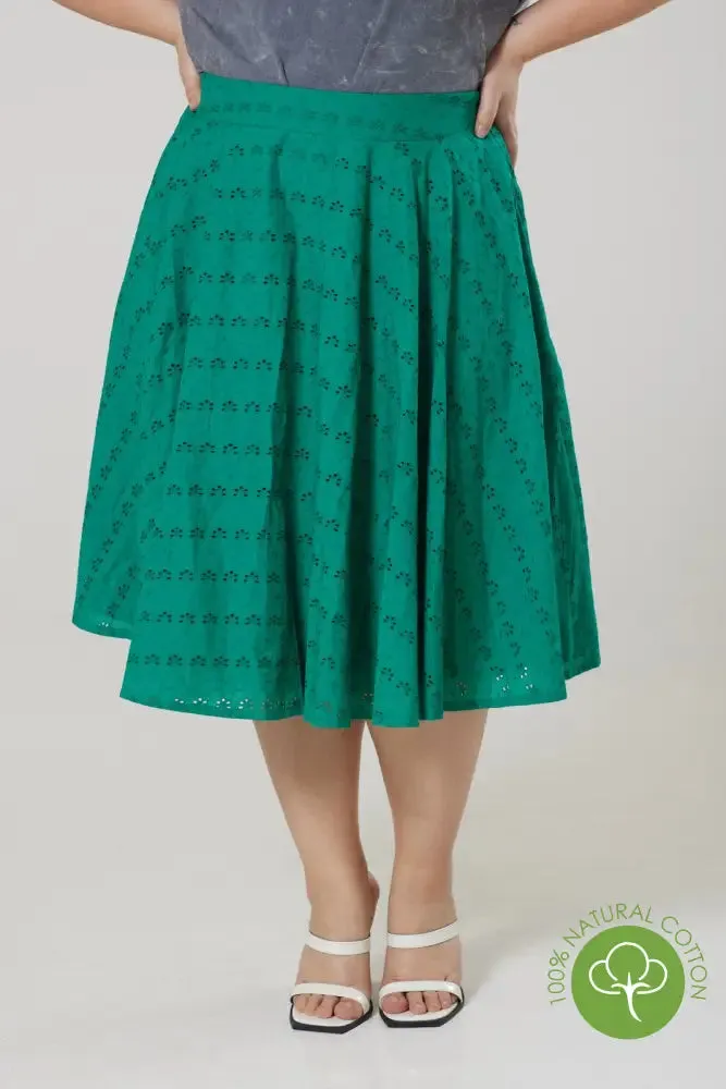 Angelina Green Skirt