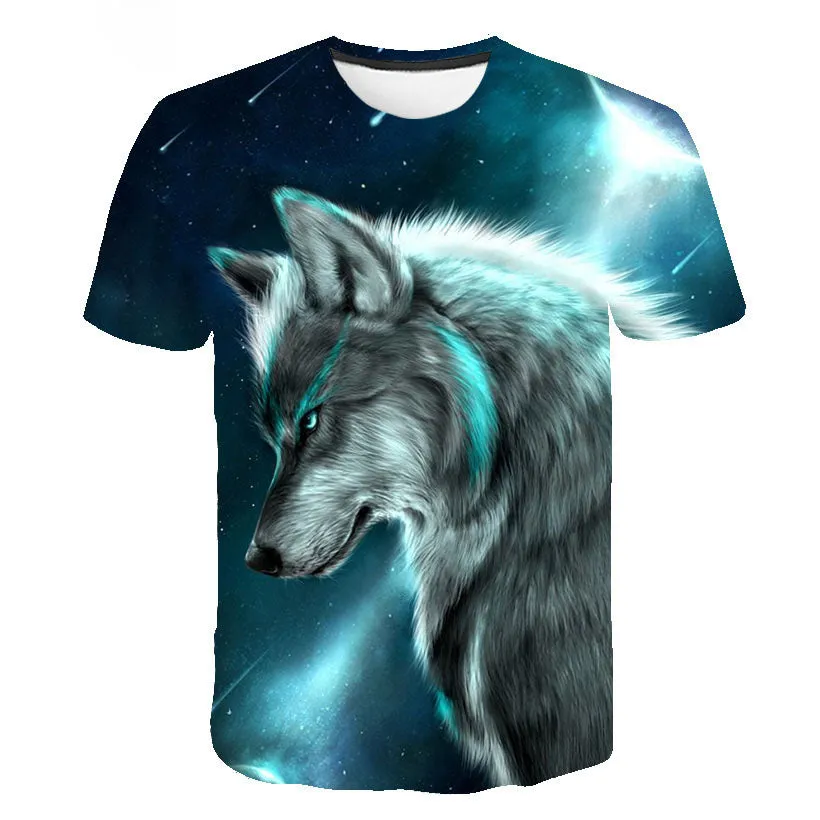 Animal Wolf 3D Printed T-shirt from Men Digital Printing tshirt Graphics Clothing All Over Print Tees Casual Oversized T Shirt