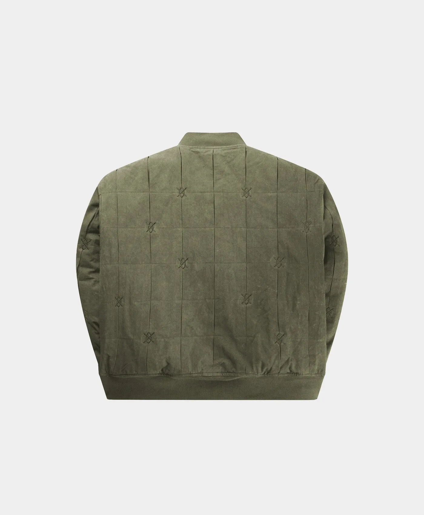 Army Green Rasal Bomber Jacket