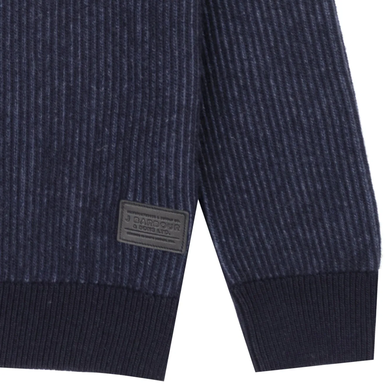 Barbour Duffle Knit Crew Navy