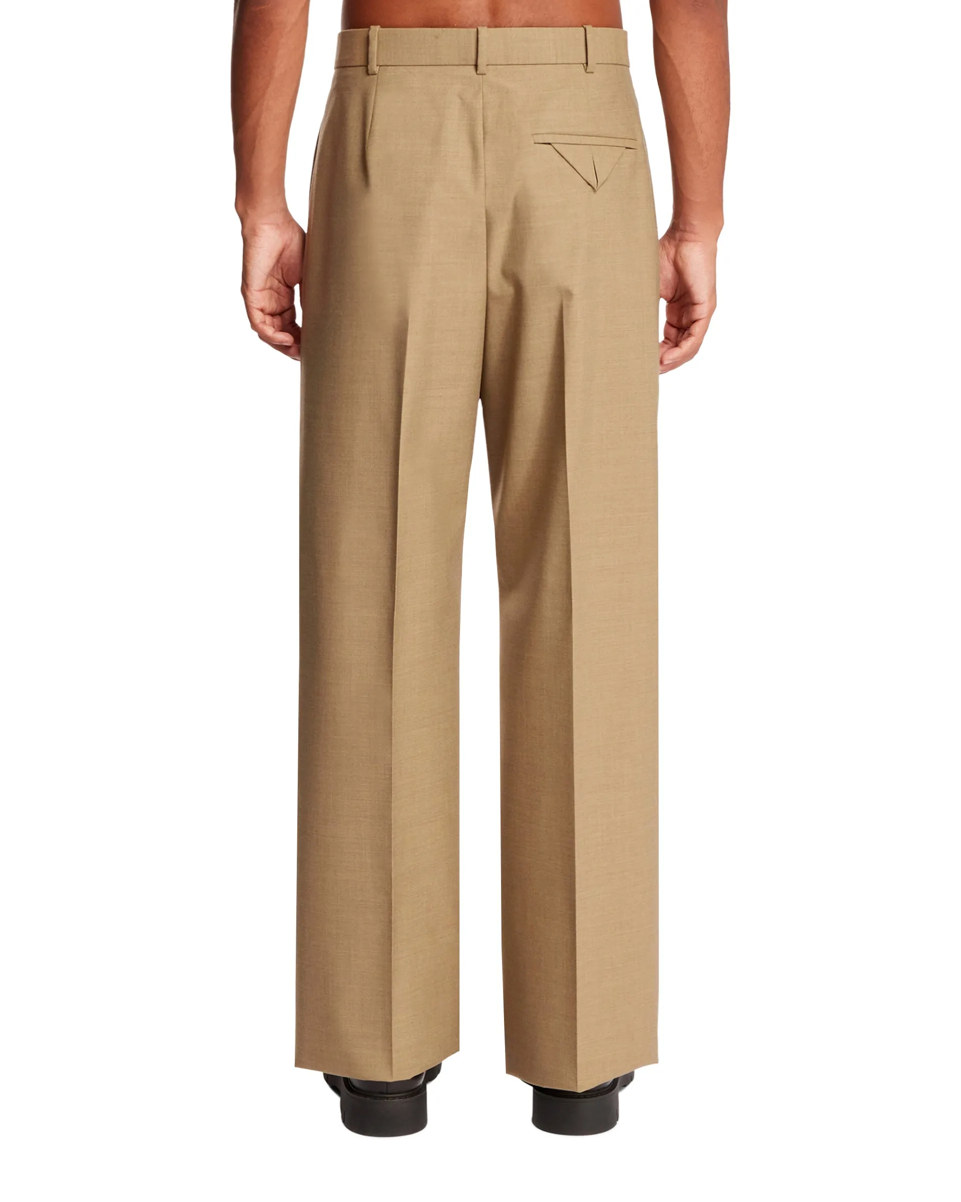 Beige Wool Pants