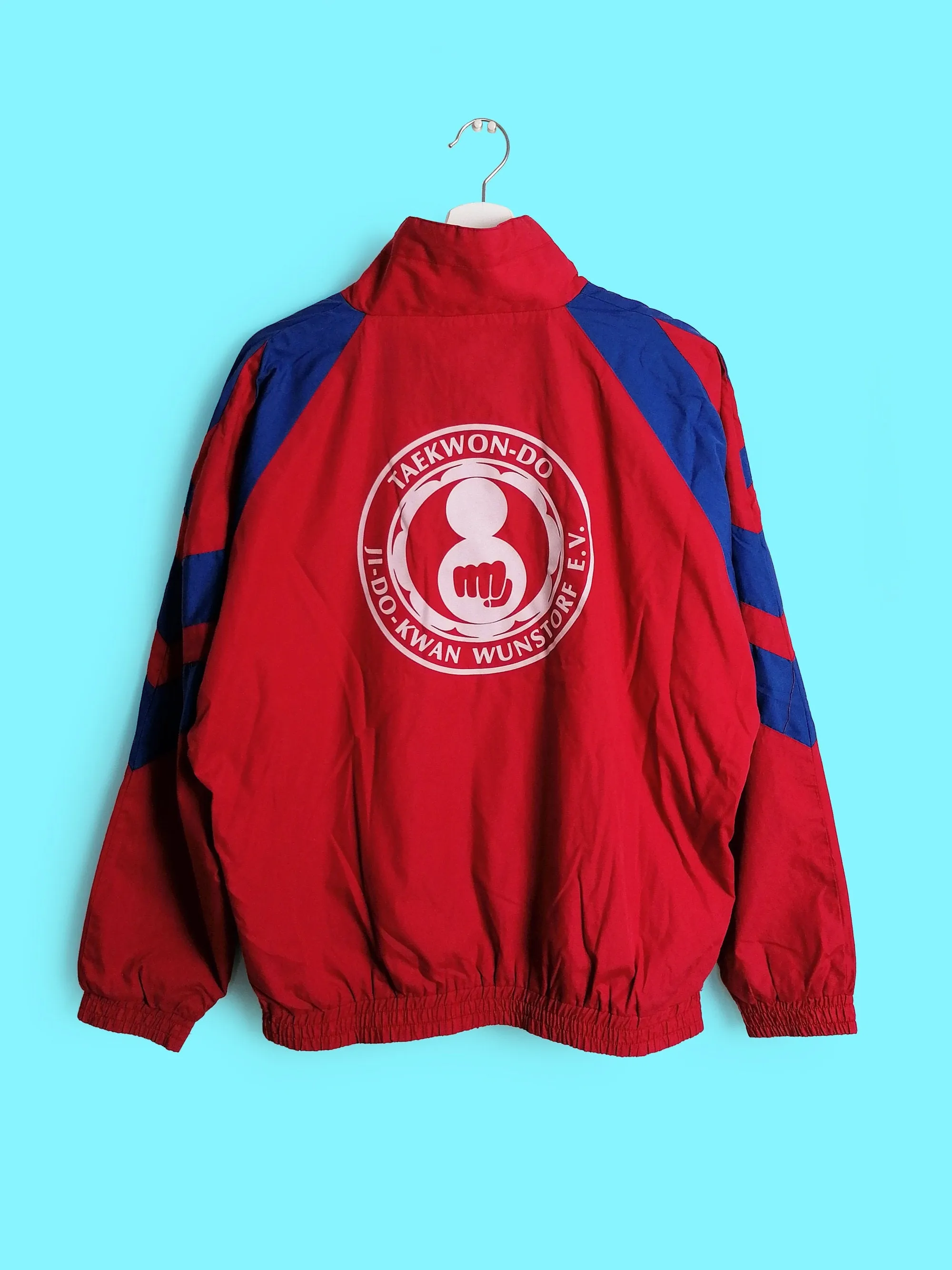 BERRI 90's Unisex Track Jacket Red and Blue - size S