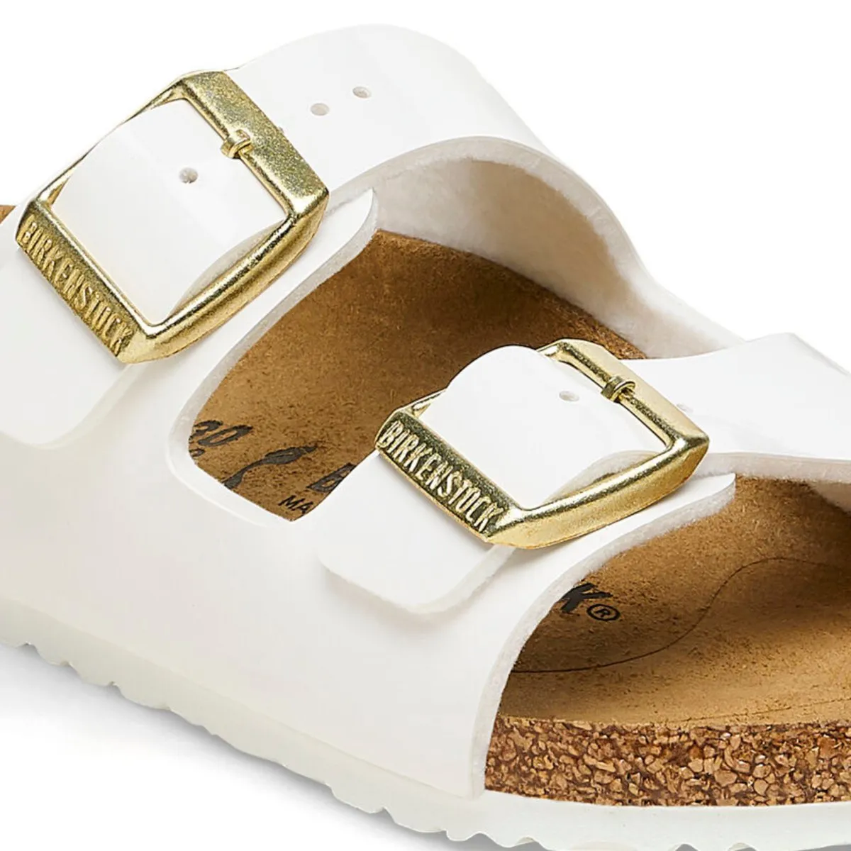 Birkenstock Girl's Arizona Patent White