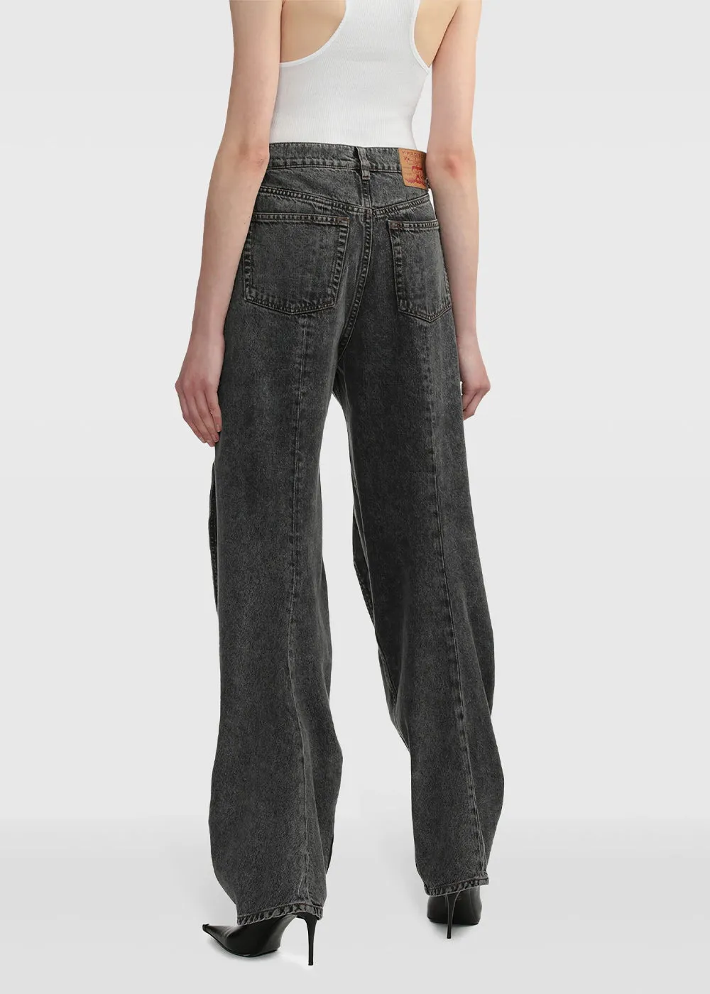 Black Evergreen Banana Jeans