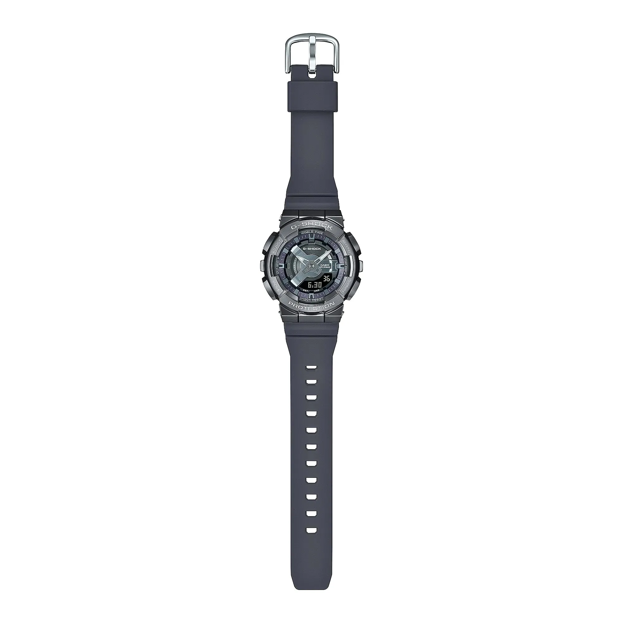 Casio G-Shock GMS GMS110B-8A Metal Covered Gunmetal Grey Womens Watch