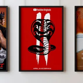 Cobra Kai 2018 Six Cobra Kai Karate Kid Posters Big Print Art Frame TV Saga Little Dragons A2 A3