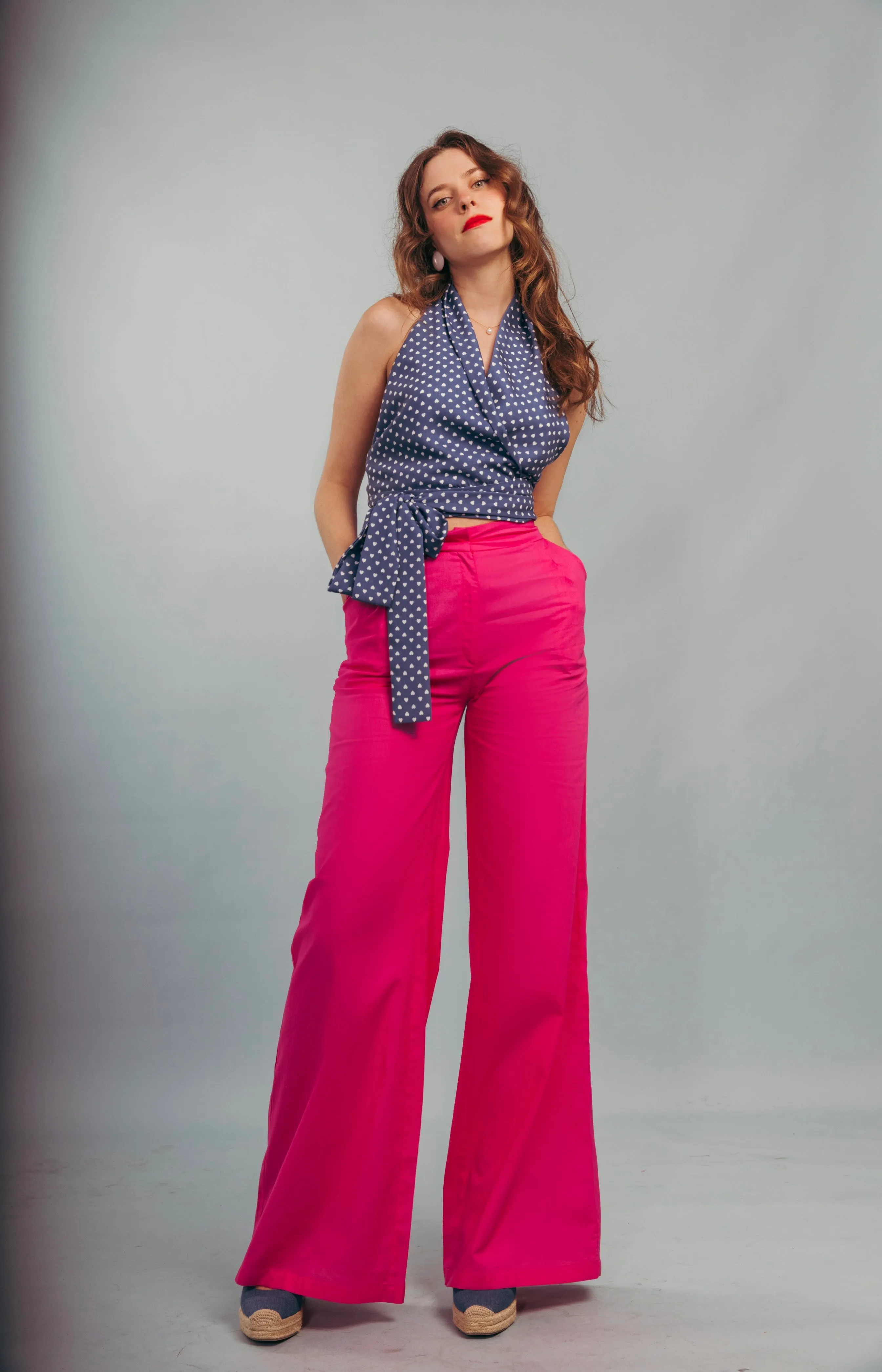 “Dandelion” pants in hot pink