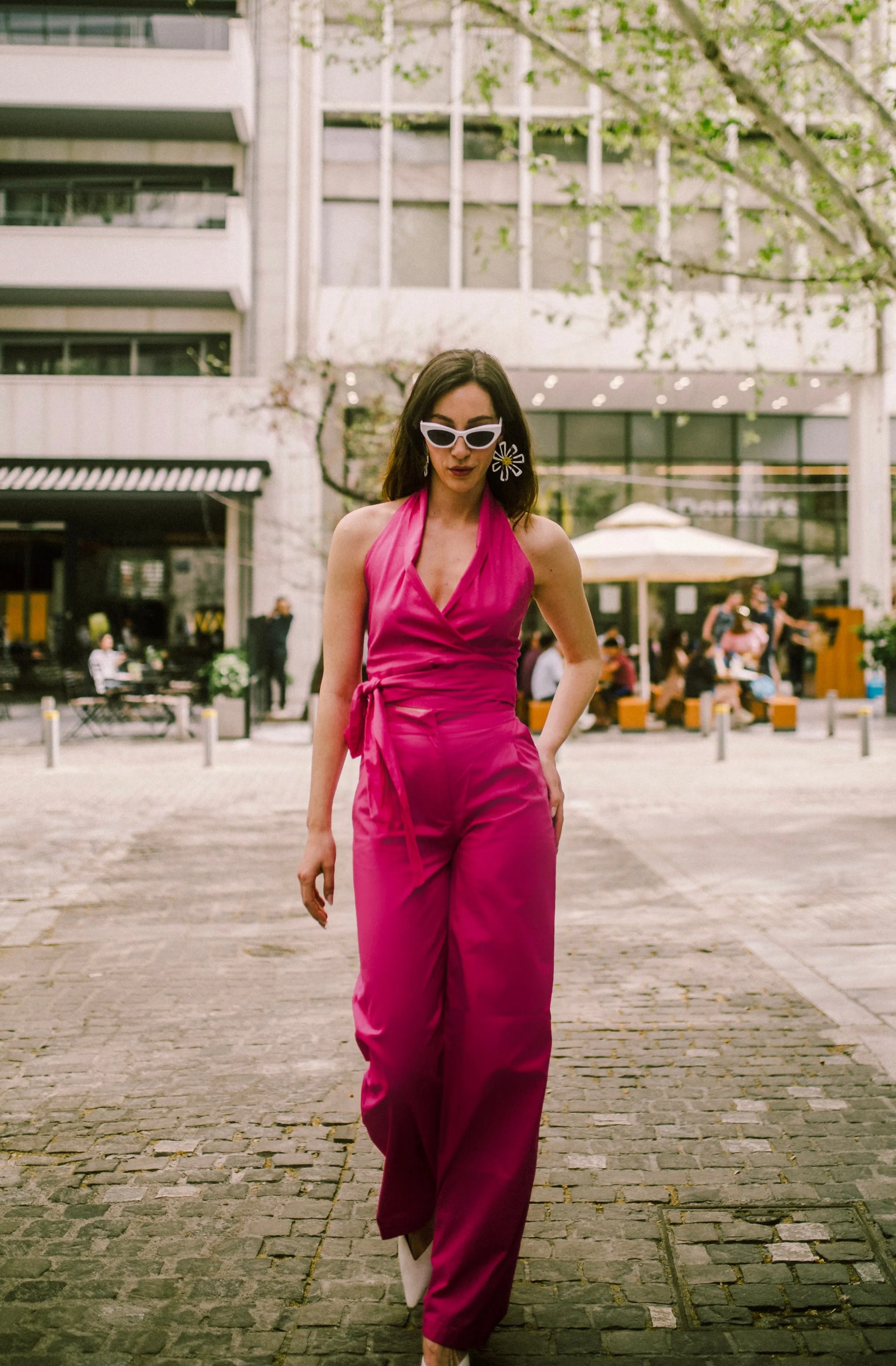 “Dandelion” pants in hot pink