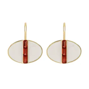 DECO LAGO GARNET EARRINGS