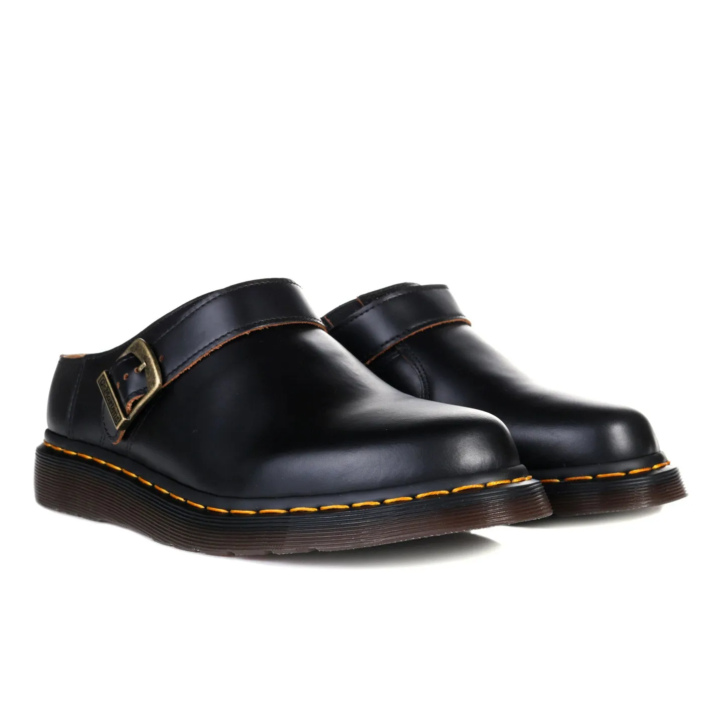 DR. MARTENS ARCHIVE MULE BLACK VINTAGE SMOOTH