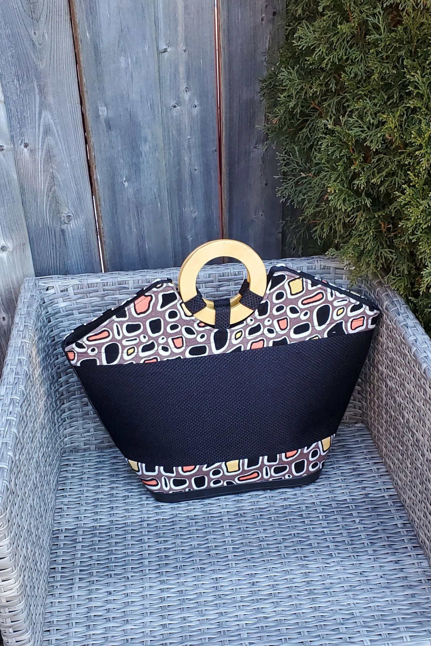 EGAMEY African Print Tote Bag