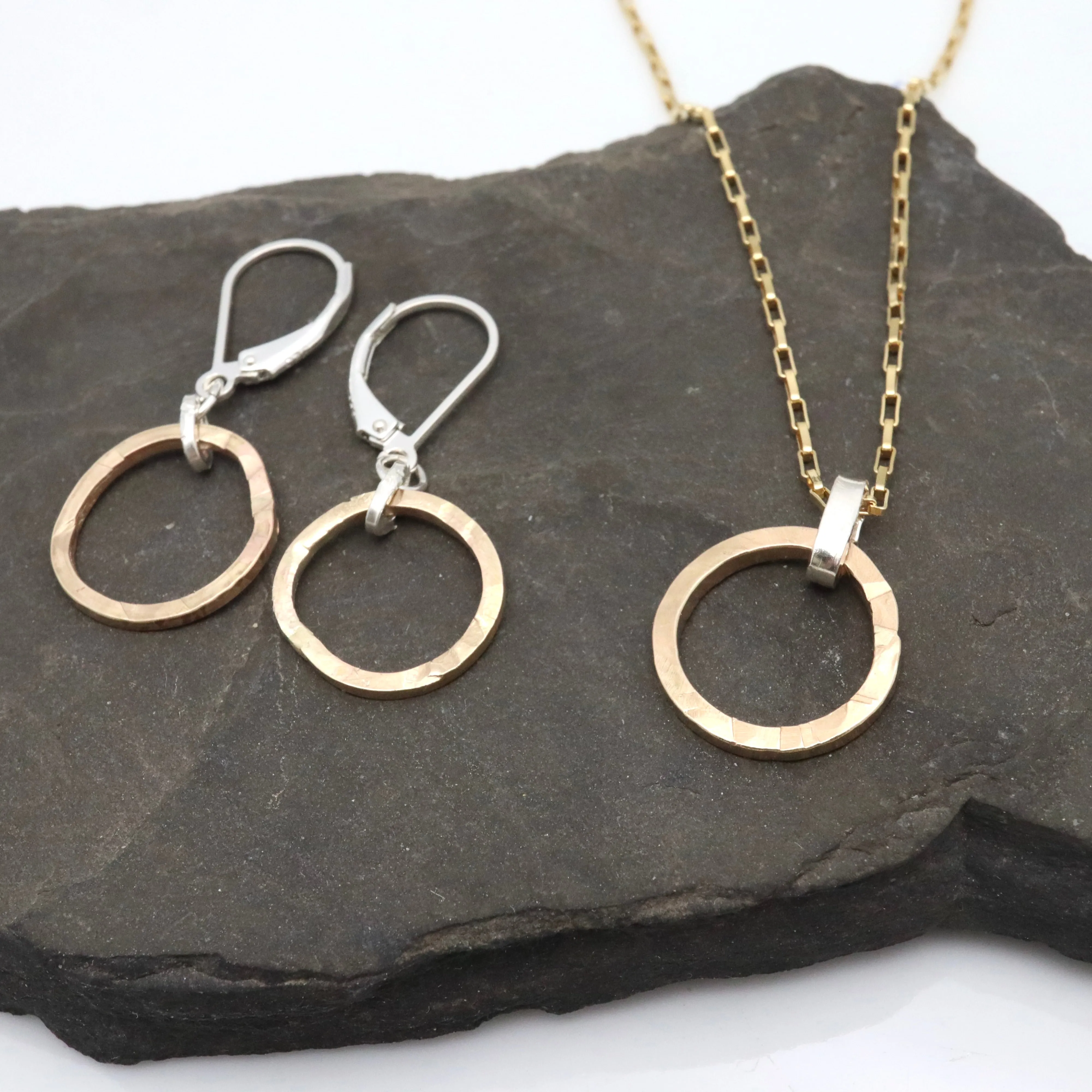 Ellipse Collection:  Bold Gold Ellipse Earrings