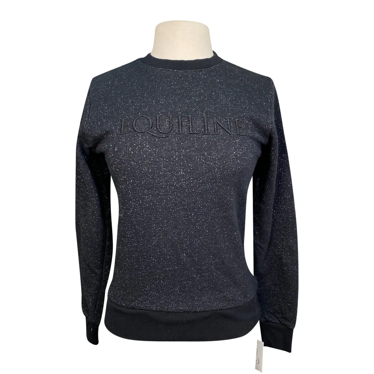 Equiline 'GerseG' Lurex Sweatshirt in Black - Women's Medium