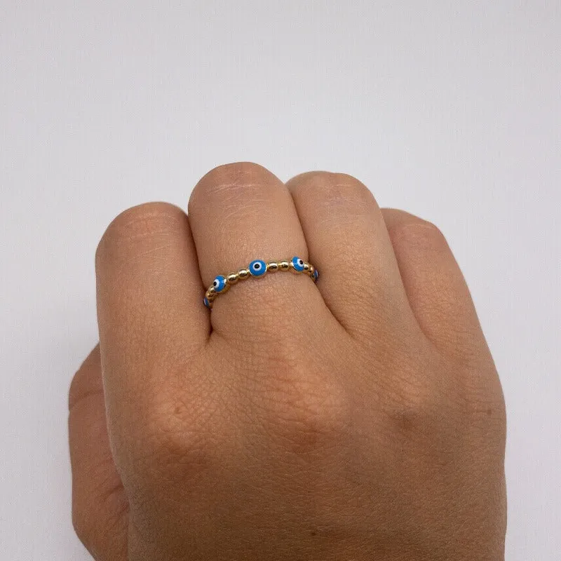 Evil Eye Bubble Ring