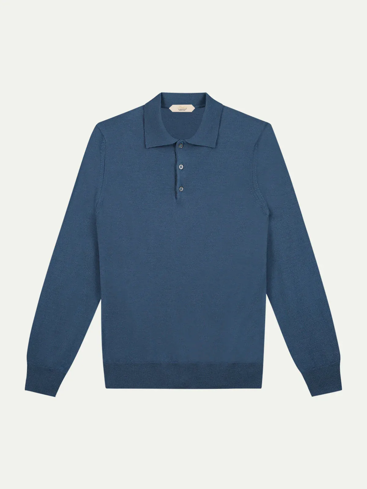 Extrafine Merino Polo Petrol