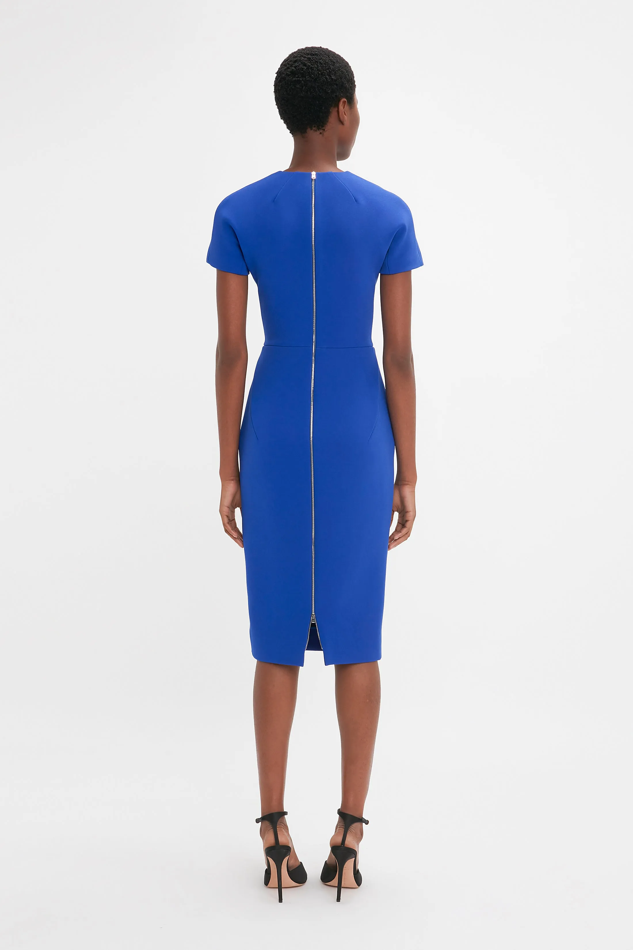 Fitted T-Shirt Dress In Palace Blue