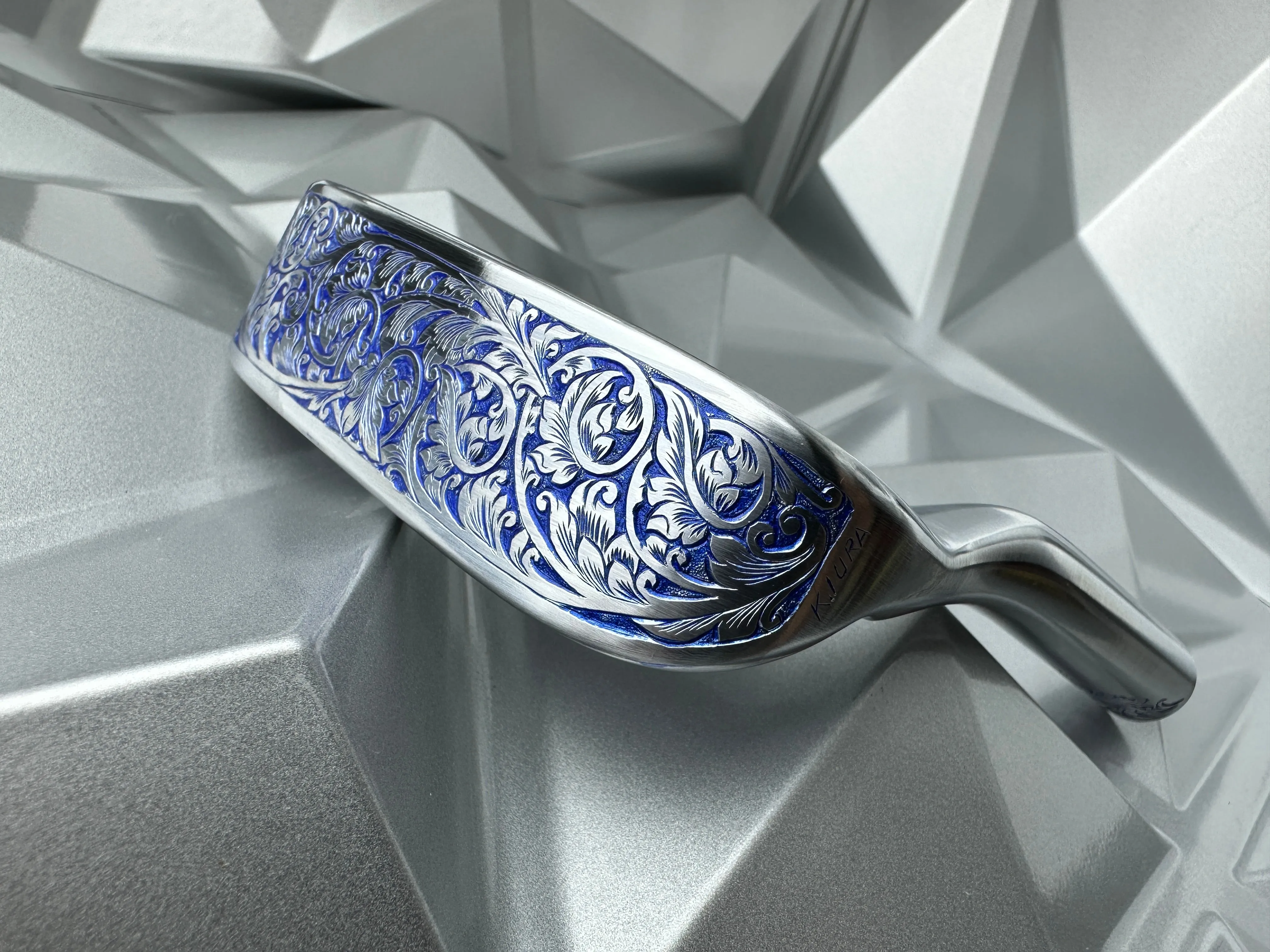 Fujimoto Golf Pearl Blue Putter Hand Engraved Iura & Handmade by Ryouhei Fujimoto in