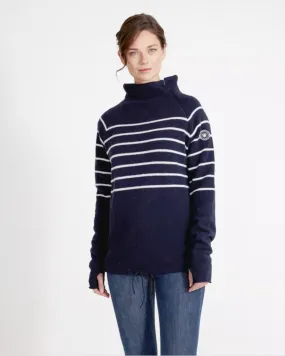 Holebrook Martina Navy White Stripe