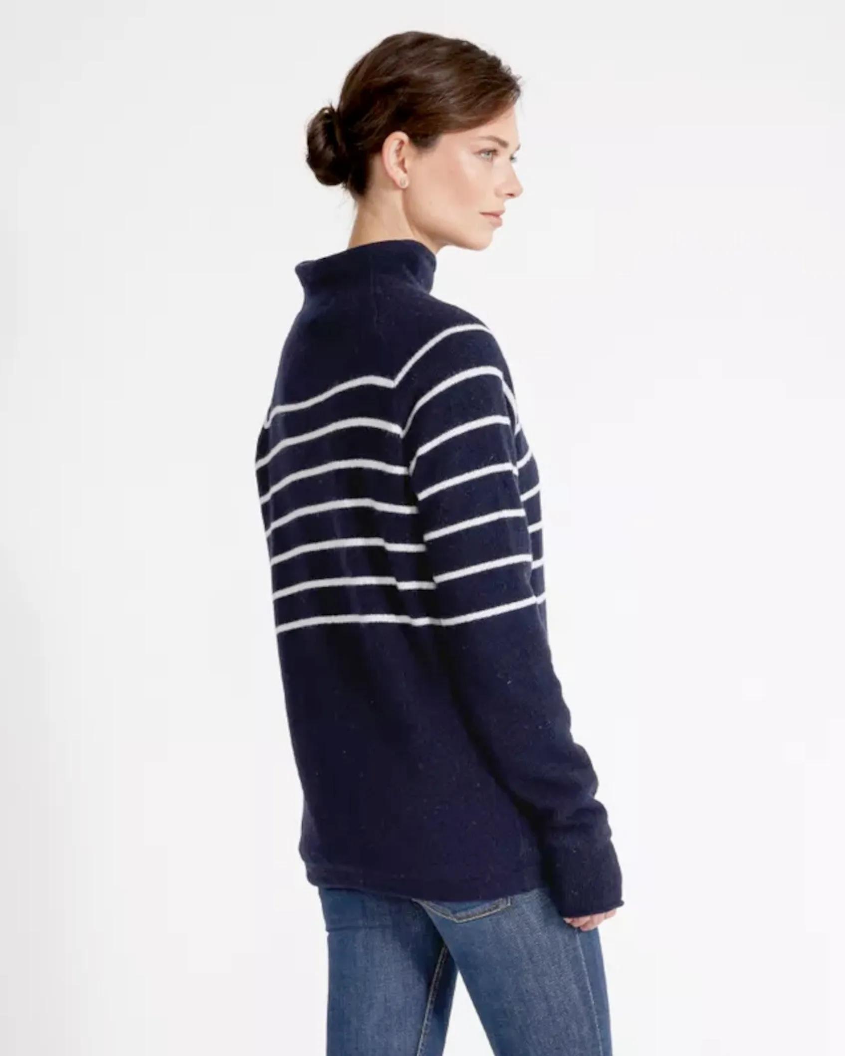 Holebrook Martina Navy White Stripe