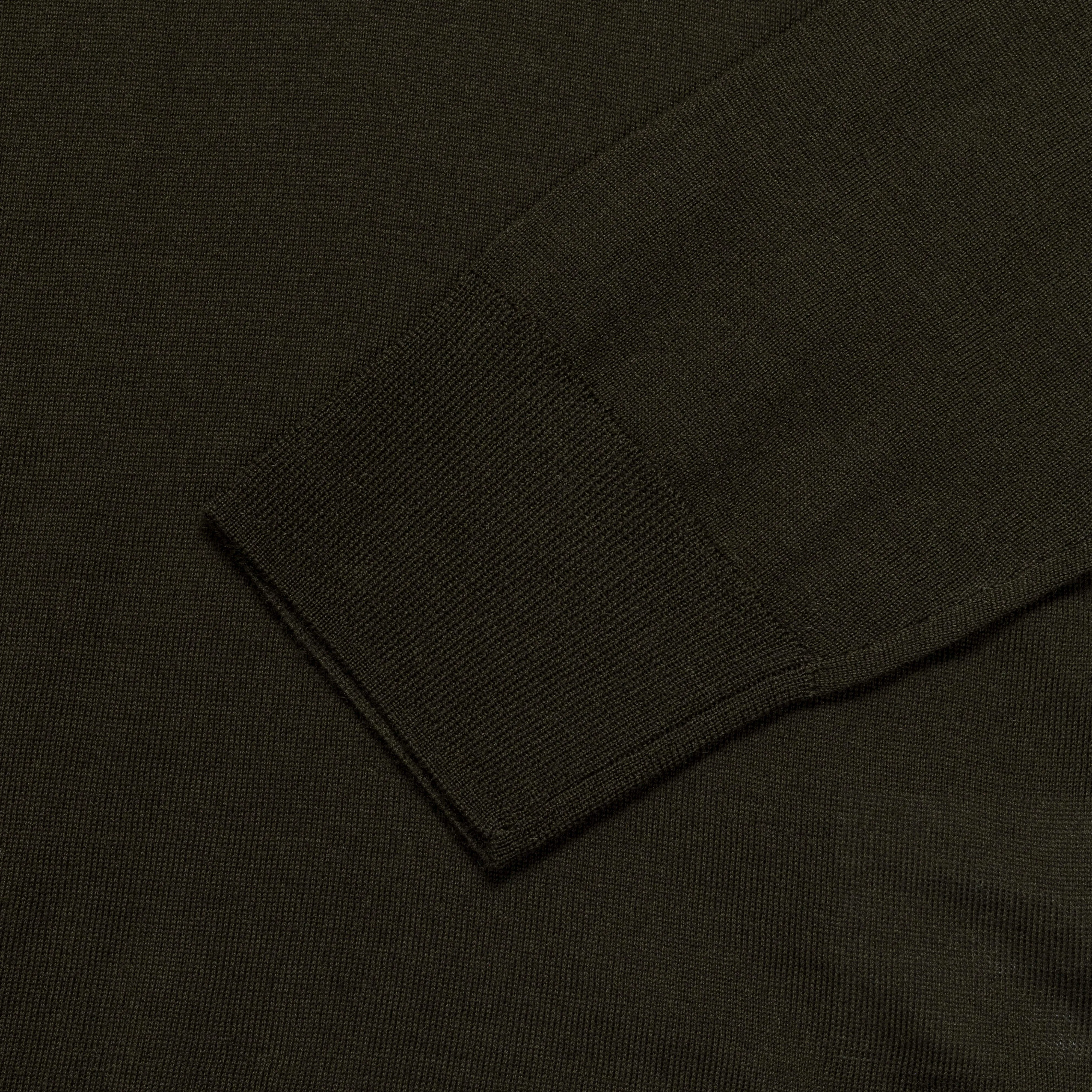 Jon Tech Merino LS Polo - Army Green