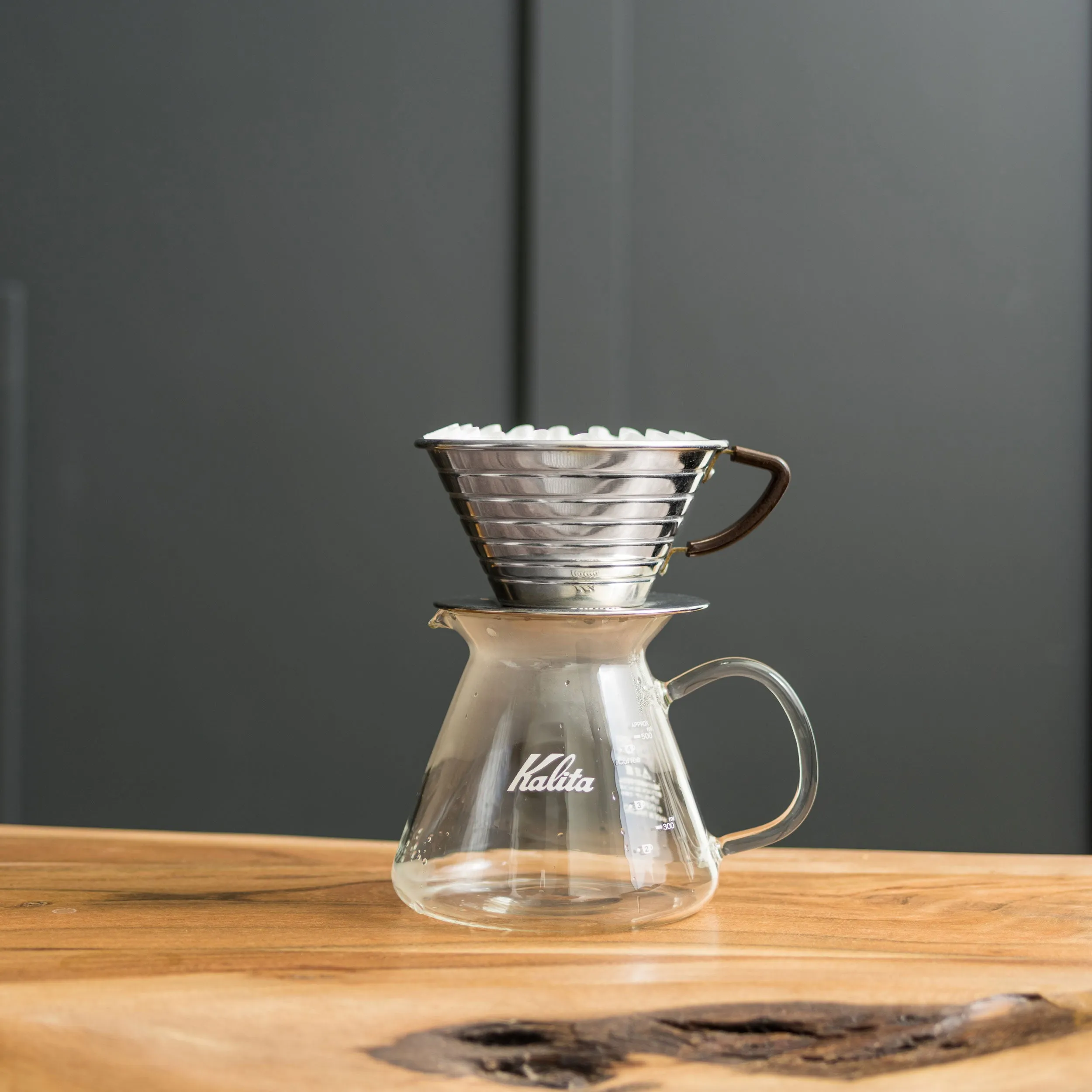 Kalita Wave 185 Pro Pour Over Coffee Kit - Stainless Steel