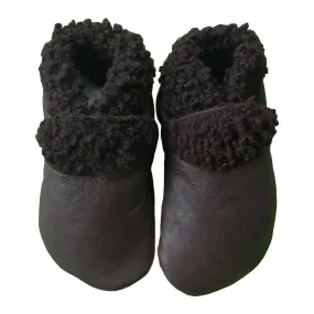 Lambswool Slipper - Chocolate