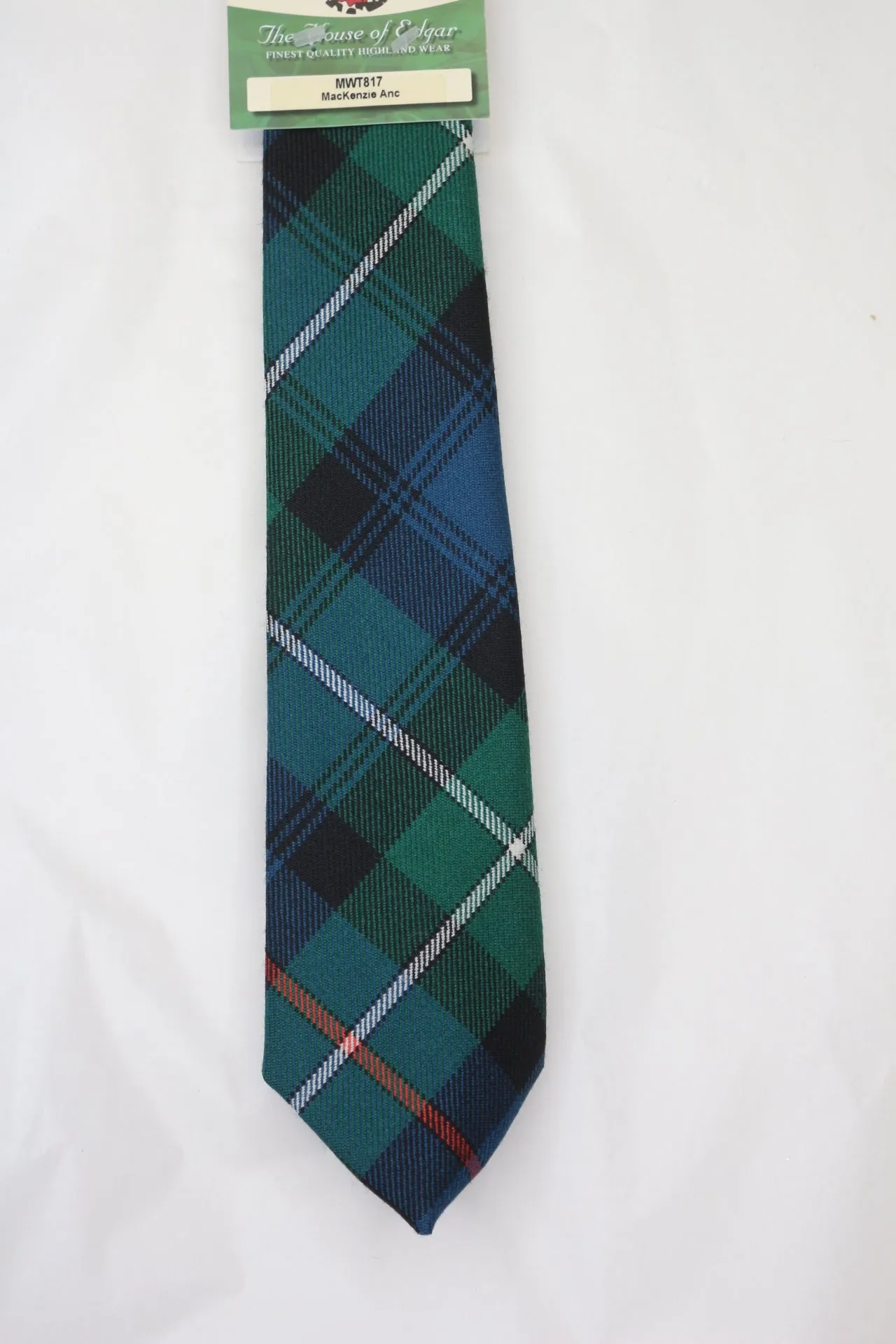 MacKenzie Ancient Tartan Tie - House of Edgar version