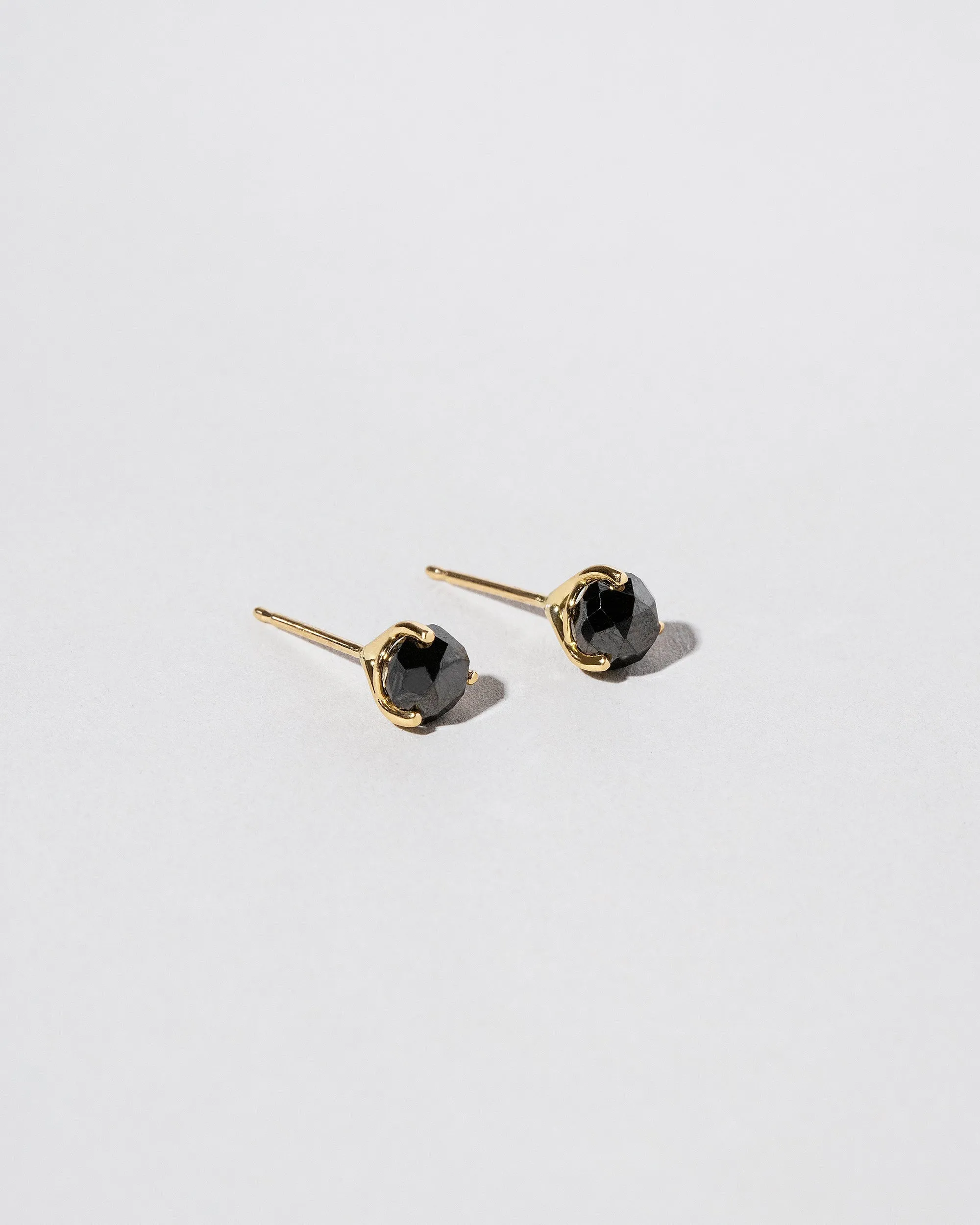 Martini Stud Earrings - Black Diamond