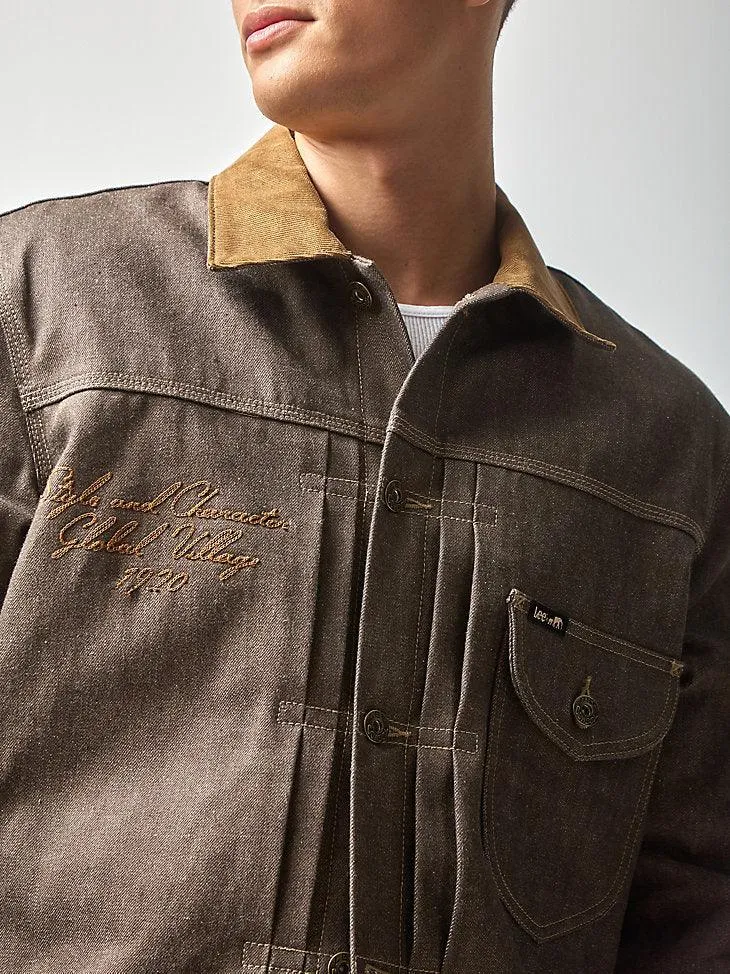 MEN'S LEE X THE BROOKLYN CIRCUS 1930'S Cowboy Jacket in Brown Selvedge