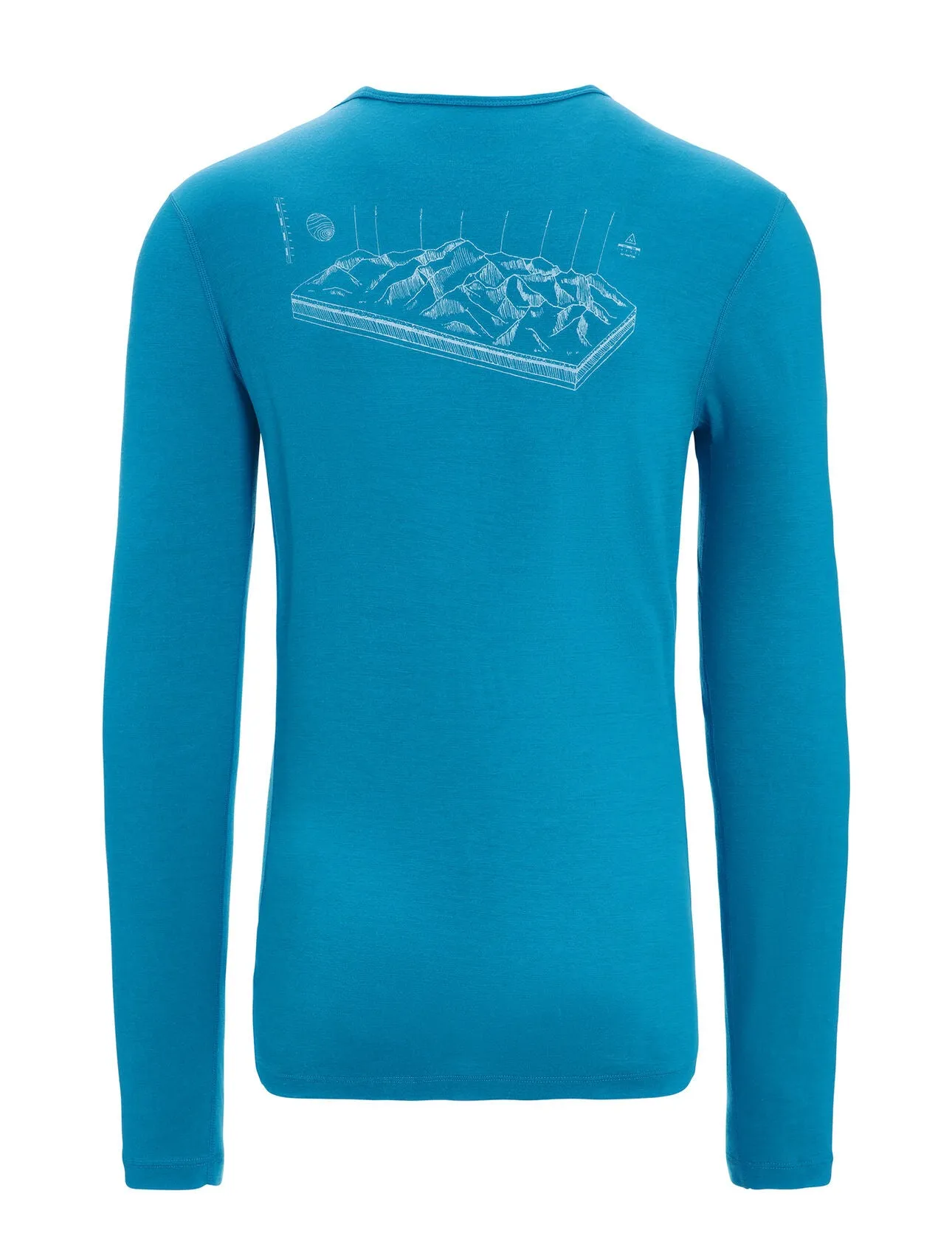 Men's Merino 200 Oasis LS Crew Neck Alps 3D