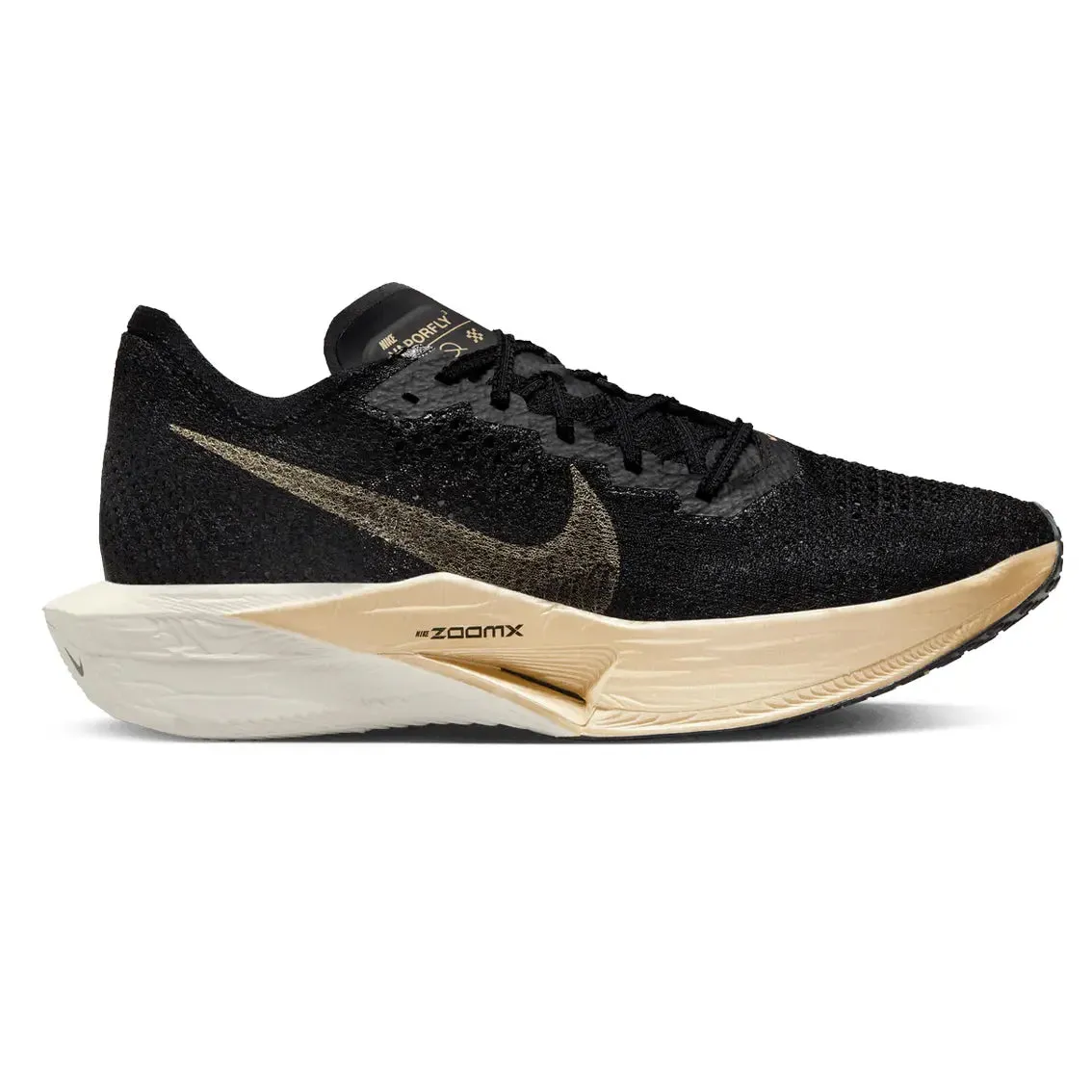 Mens Nike ZoomX Vaporfly Next% 3 - Black / Metallic Gold