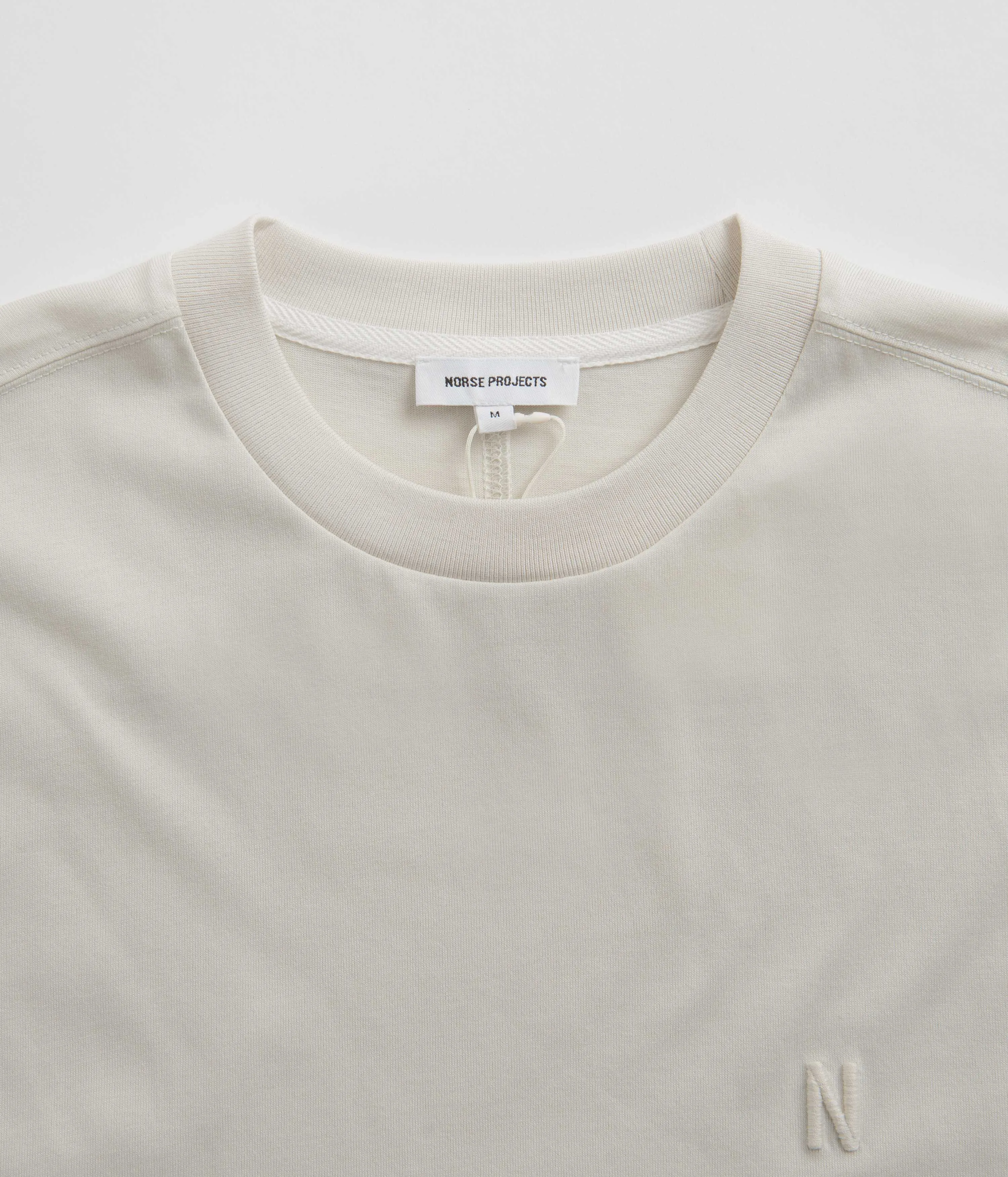 Norse Projects Johannes Organic N Logo T-Shirt - Lucid White