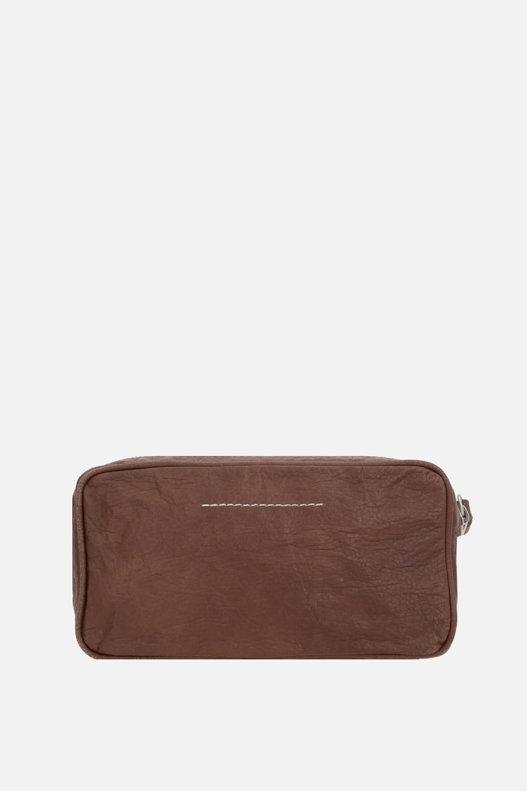 Numeric Signature vintage grainy leather clutch