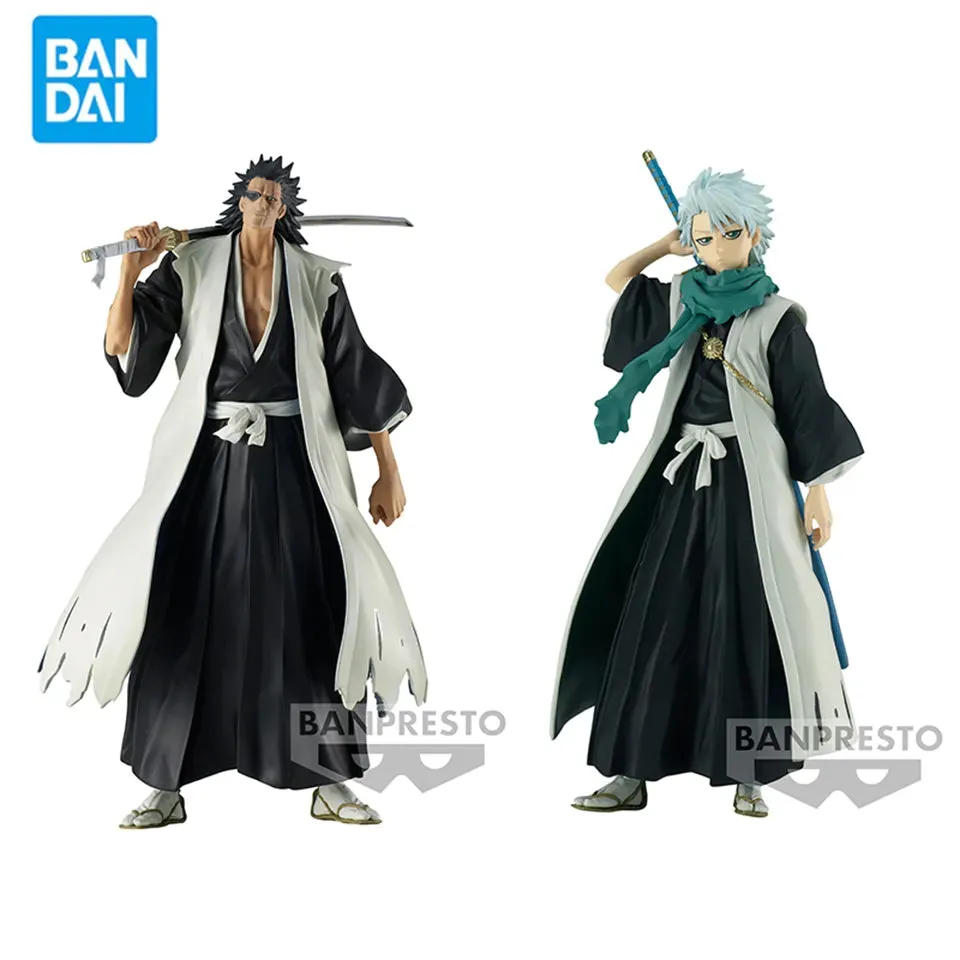 Original Genuine Banpresto Solid And Souls Bleach 14cm Hitsugaya Toushirou  PVC Action Figures Model Toys