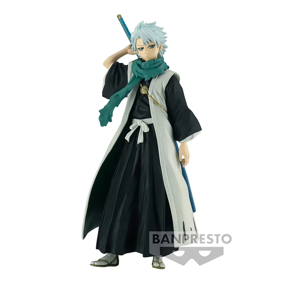 Original Genuine Banpresto Solid And Souls Bleach 14cm Hitsugaya Toushirou  PVC Action Figures Model Toys