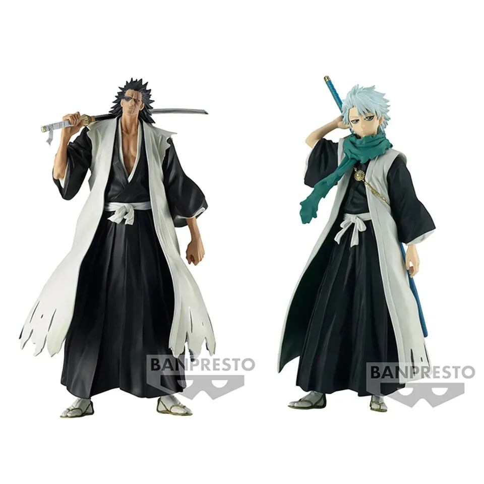 Original Genuine Banpresto Solid And Souls Bleach 14cm Hitsugaya Toushirou  PVC Action Figures Model Toys