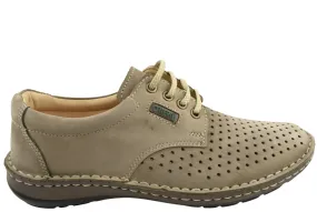 Pantofi casual, barbati, OTTER NATURLICH KOMFORT QUALITAT, 9554-14 gri, piele naturala