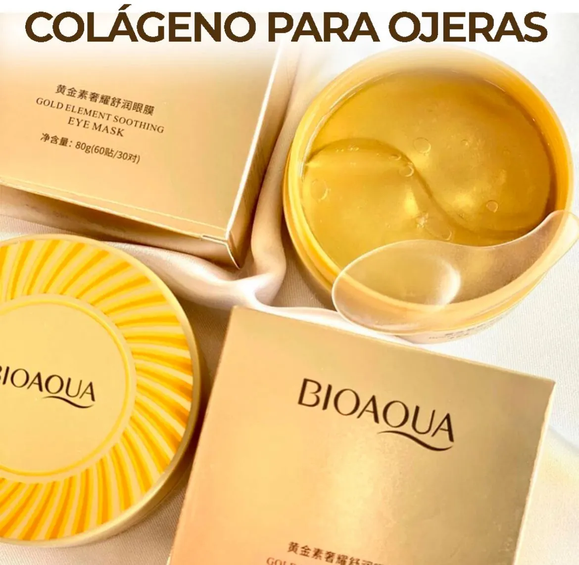 Parches Para Ojos Hidrogel 24K BIOAQUA