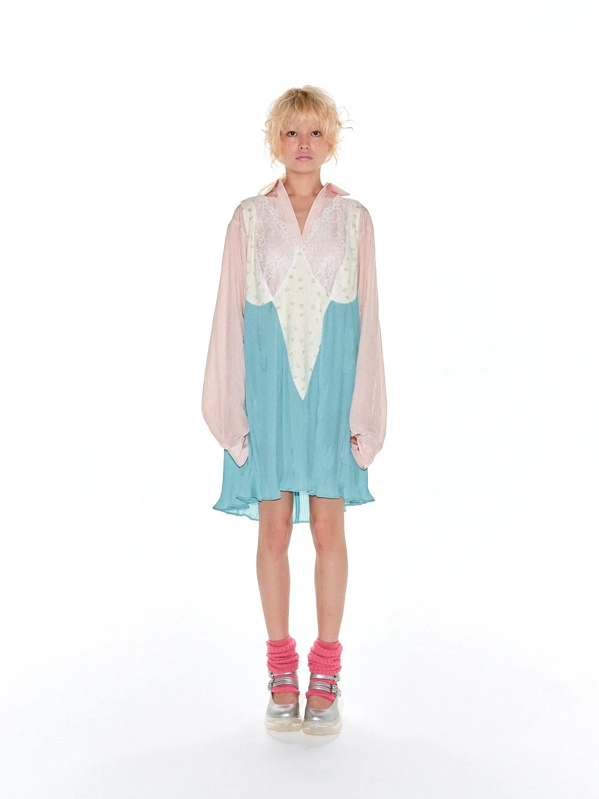 Picnic Dress / Blue Combi