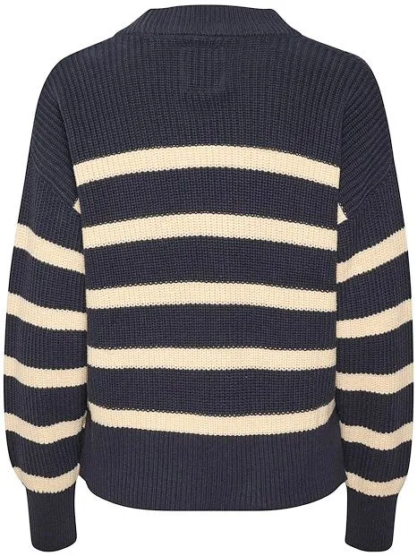 Pullover Reta PW dark navy/whitecap gray stripes