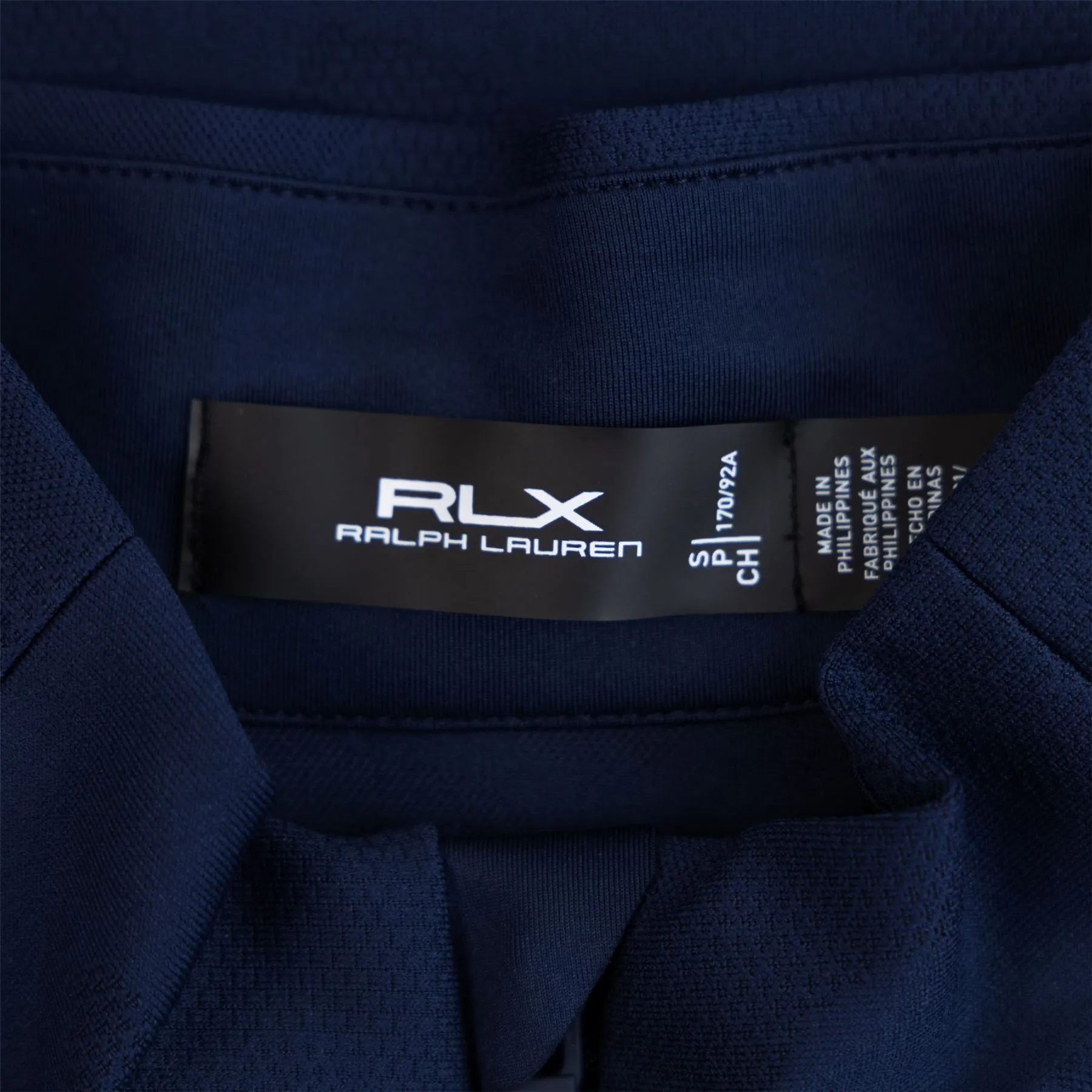 RLX Classic Fit Stretch Jersey Half Zip Mid Layer Navy Camo - SS24