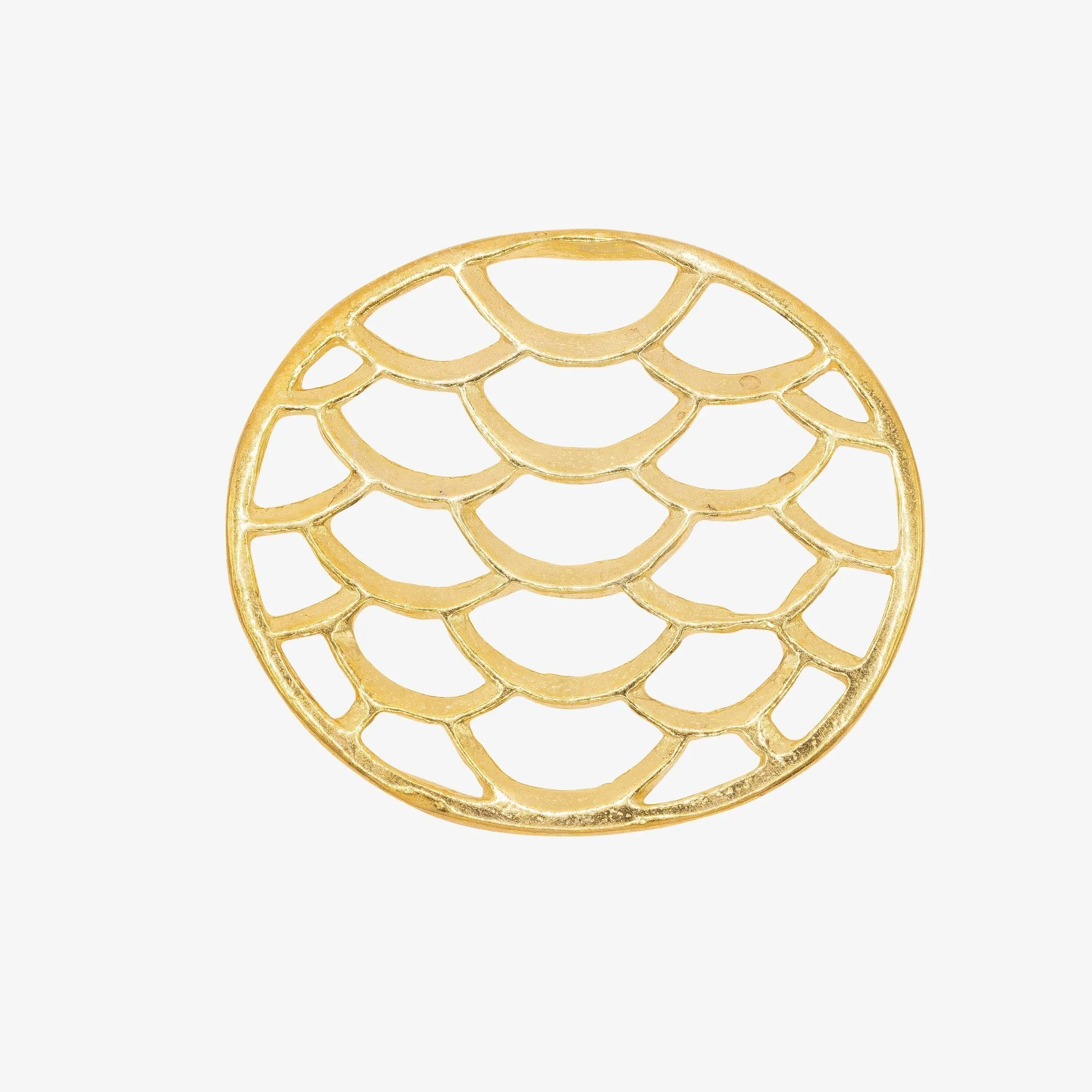 Round Filigree Charm Wholesale 14K Gold, Solid 14K Gold, G242