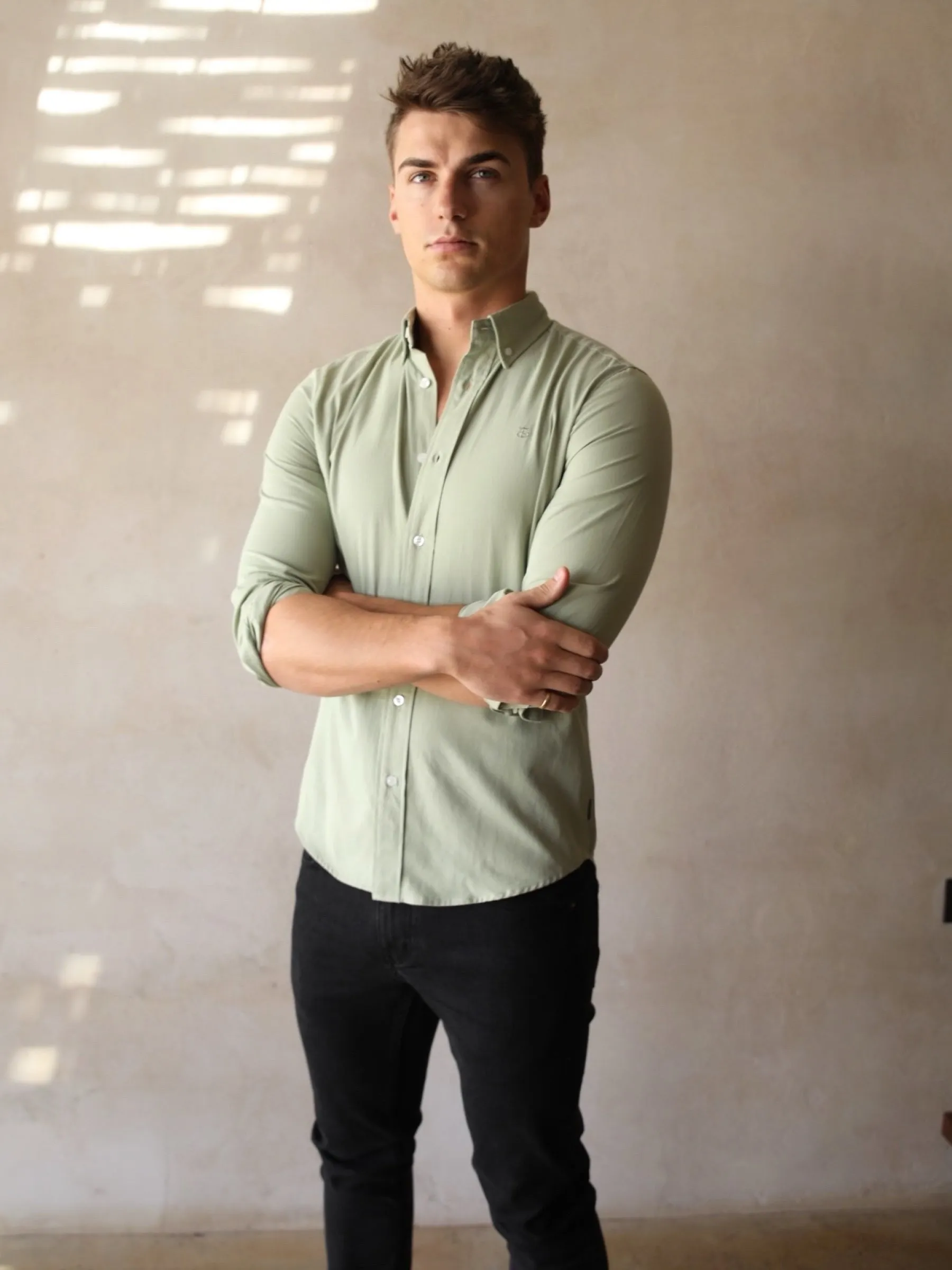 Sedona Slim Fit Shirt - Sage Green