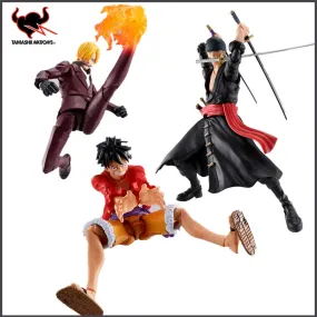 S.H.Figuarts Zoro Sanji LUFFY One Piece Anime The Raid on Onigashima Toys for Children CPVC Action Figure