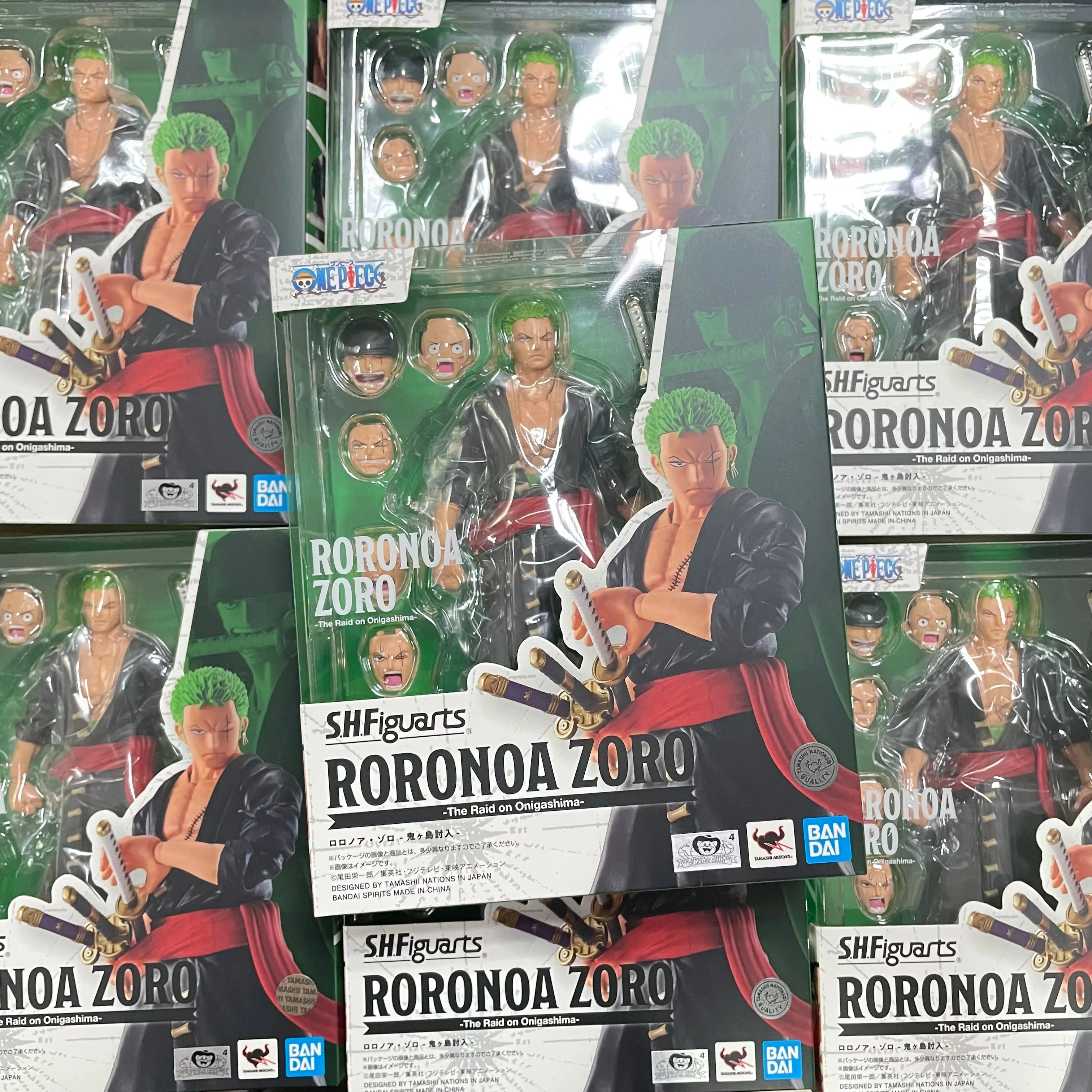 S.H.Figuarts Zoro Sanji LUFFY One Piece Anime The Raid on Onigashima Toys for Children CPVC Action Figure