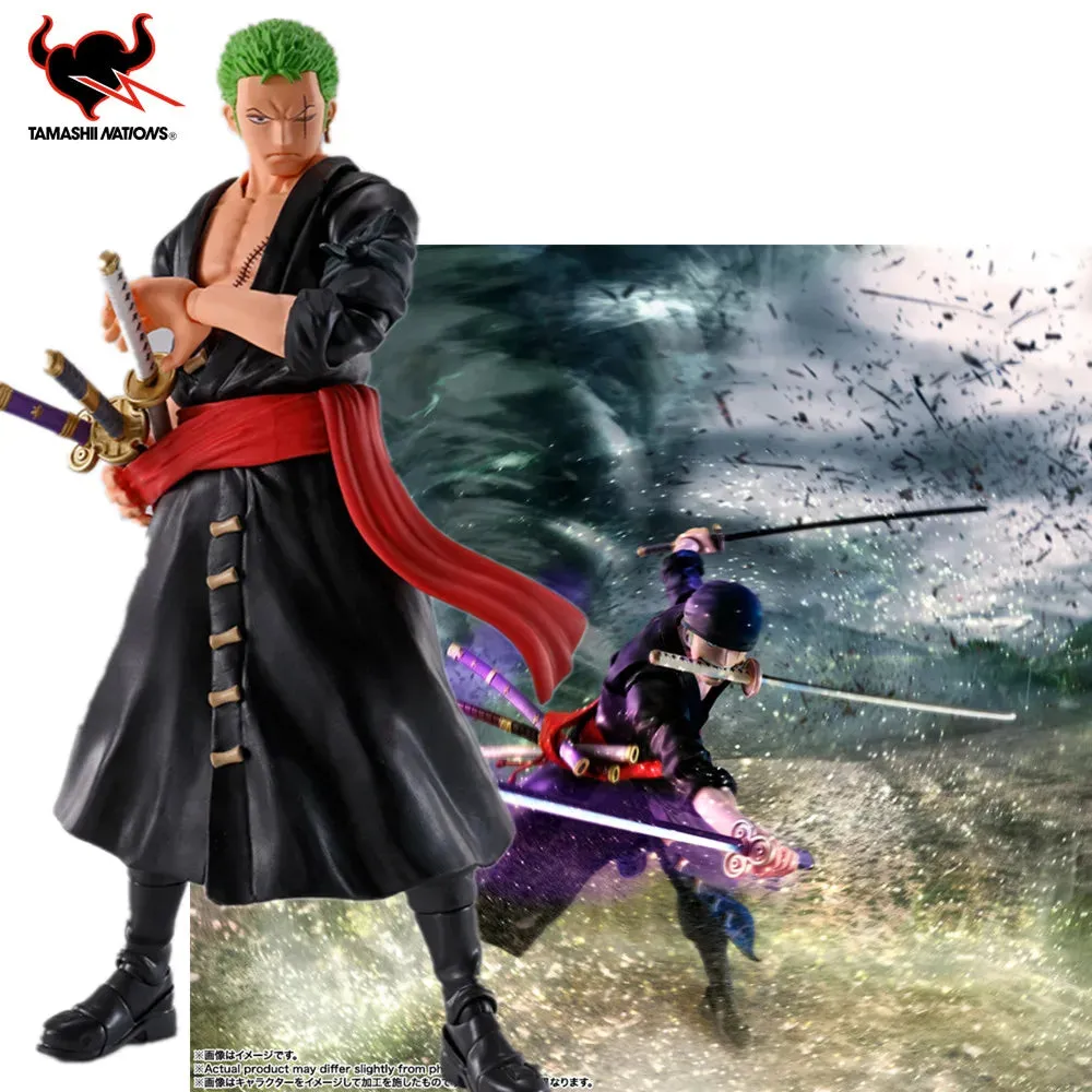 S.H.Figuarts Zoro Sanji LUFFY One Piece Anime The Raid on Onigashima Toys for Children CPVC Action Figure