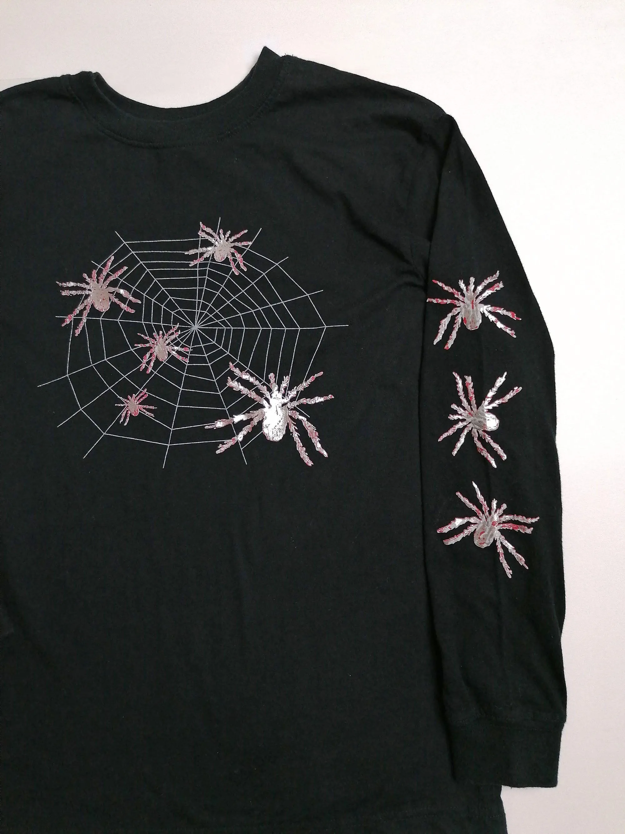 Sparkle Spiders Long Sleeve T-shirt ~ size M-L